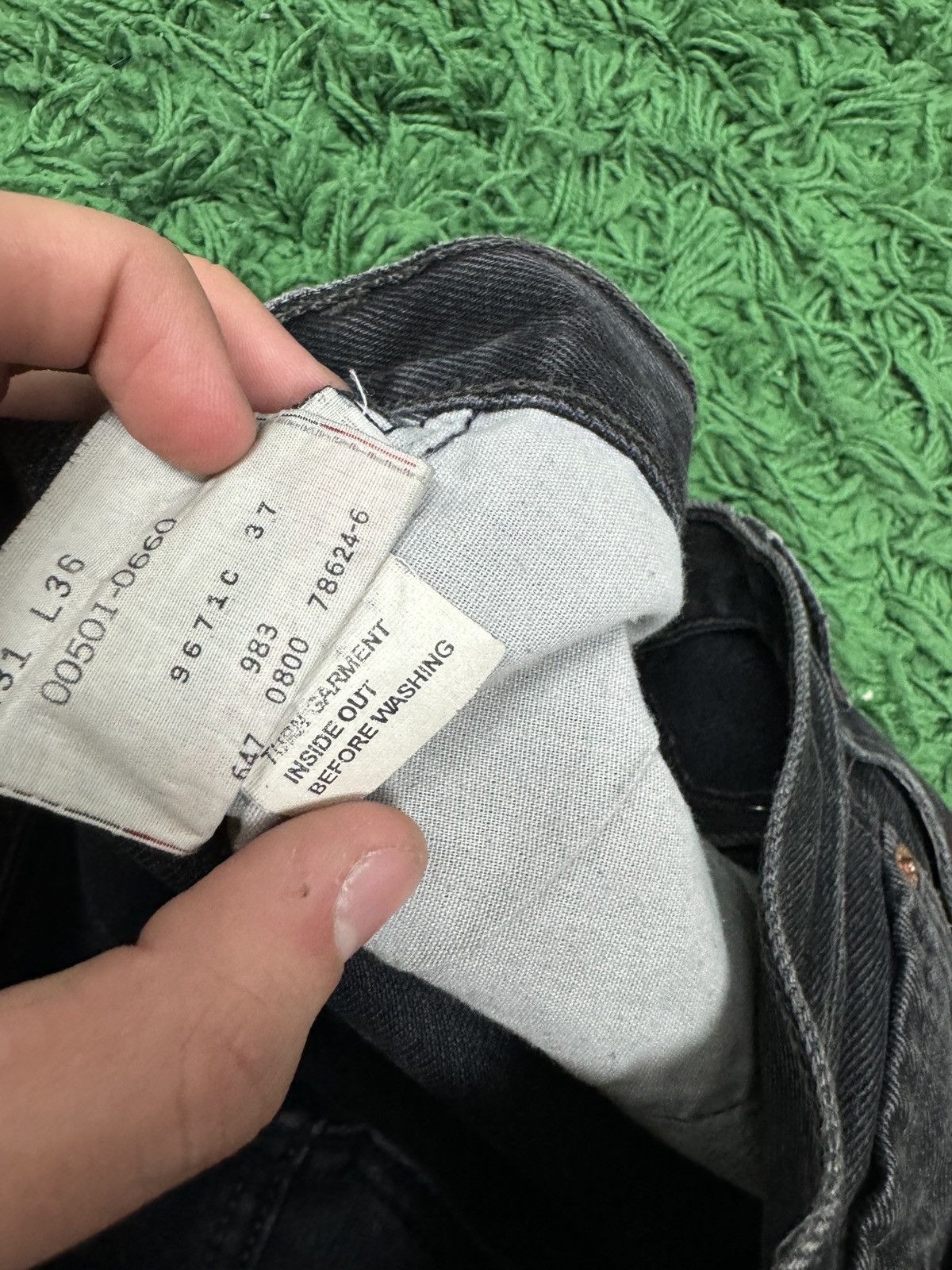 Sp5der Sp5der Black Red Grafiti Denim Size 31 Size US 31 - 10 Thumbnail