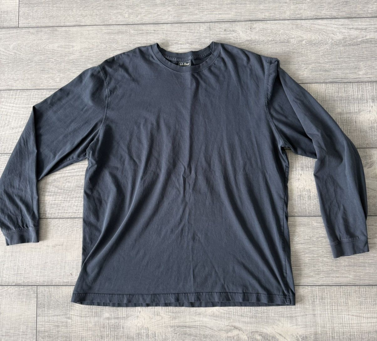 L.L. Bean LL Bean Washed Blue Long Sleeve Size US XL / EU 56 / 4 - 1 Thumbnail