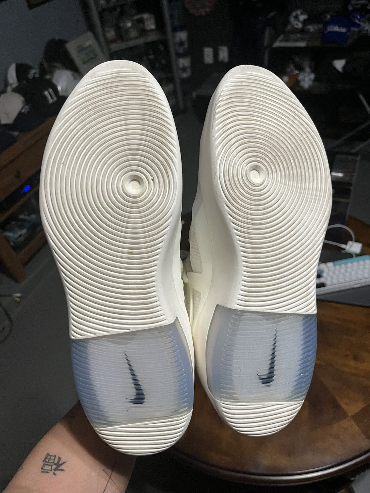 Nike Nike Air fear of god 1 sail/black-sail Size US 10.5 / EU 43-44 - 4 Thumbnail
