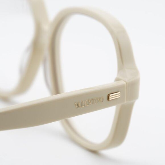 Valentino Valentino VLX-177C Eyeglasses White/Gold 59mm Square Frame Size ONE SIZE - 5 Thumbnail