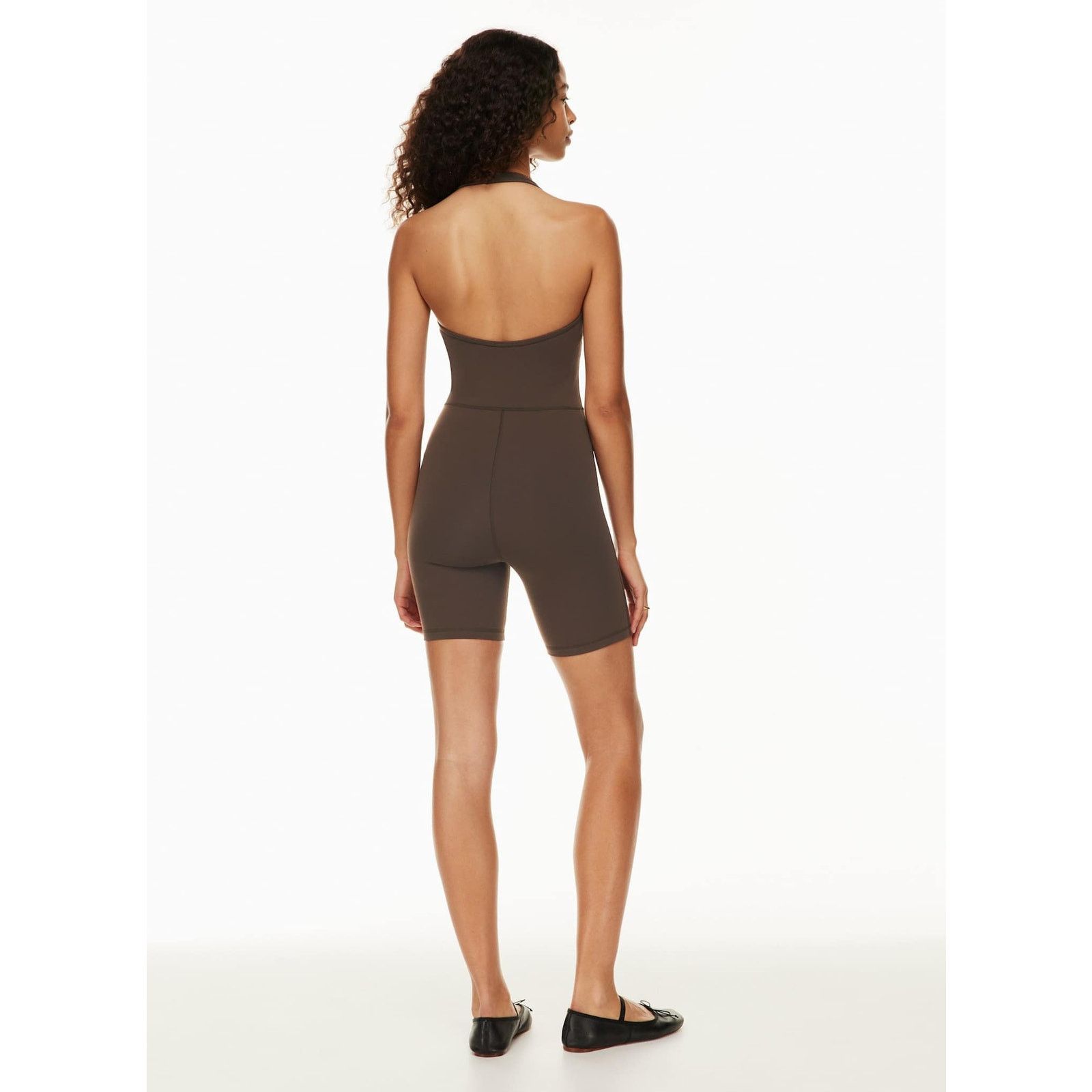 Other Wilfred Free Mocha Brown Look Halter Top Romper XS Size 24" / US 00 / IT 34 - 6 Thumbnail
