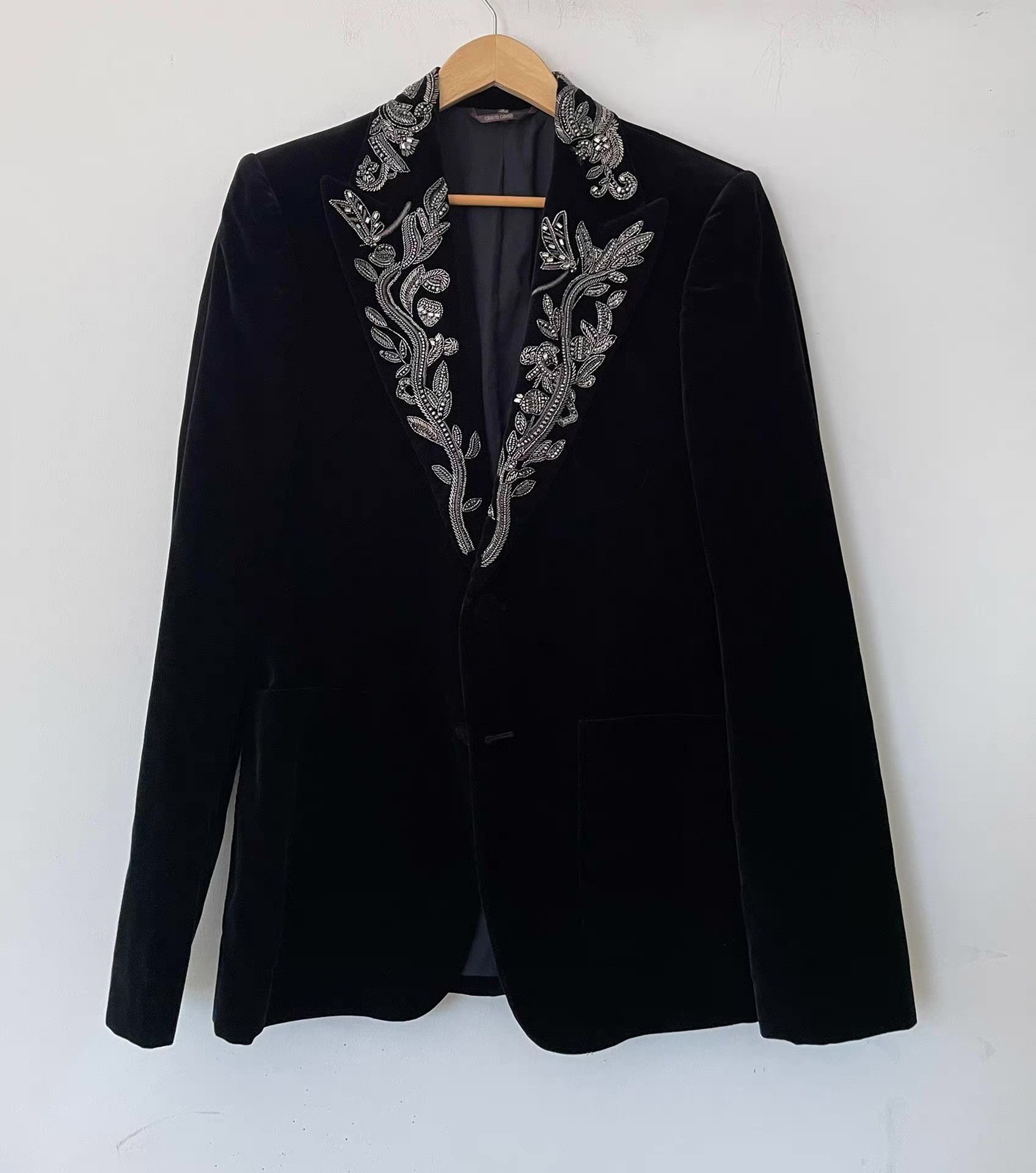 Roberto Cavalli Roberto Cavalli Blazer with Beaded Embellishment。Ｑ21 Size 50R - 1 Thumbnail