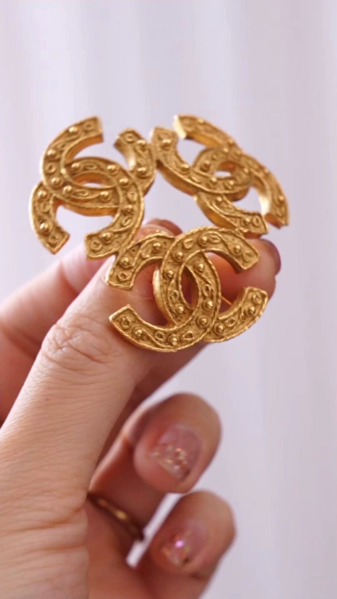 Chanel Vintage Chanel Triple Logo Grapevine Double C Brooch 5.5cm Size ONE SIZE - 1 Thumbnail