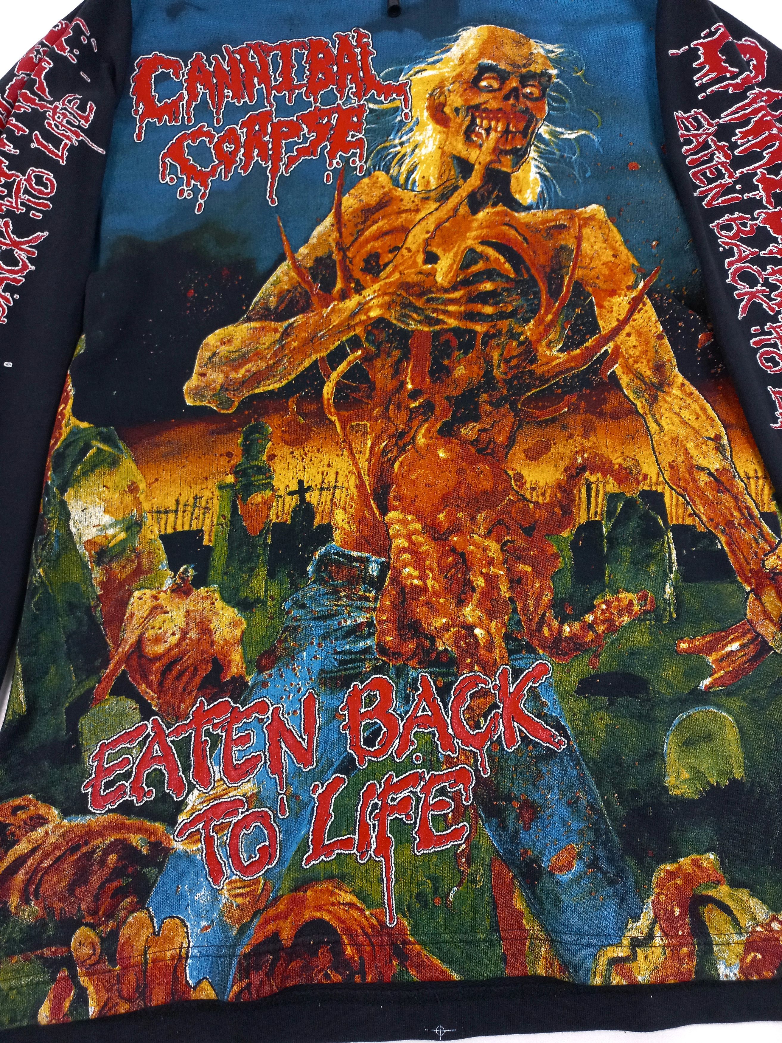 Band Tees × Vintage Cannibal Corpse vintage overprint hoodie 00s Size US S / EU 44-46 / 1 - 3 Thumbnail