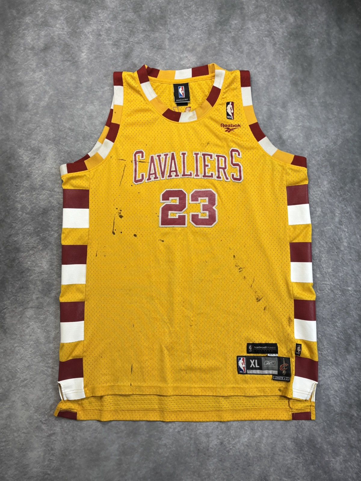 Reebok Vintage Lebron James Cleveland Cavaliers Jersey NBA 2004 70s Size US XL / EU 56 / 4 - 1 Thumbnail