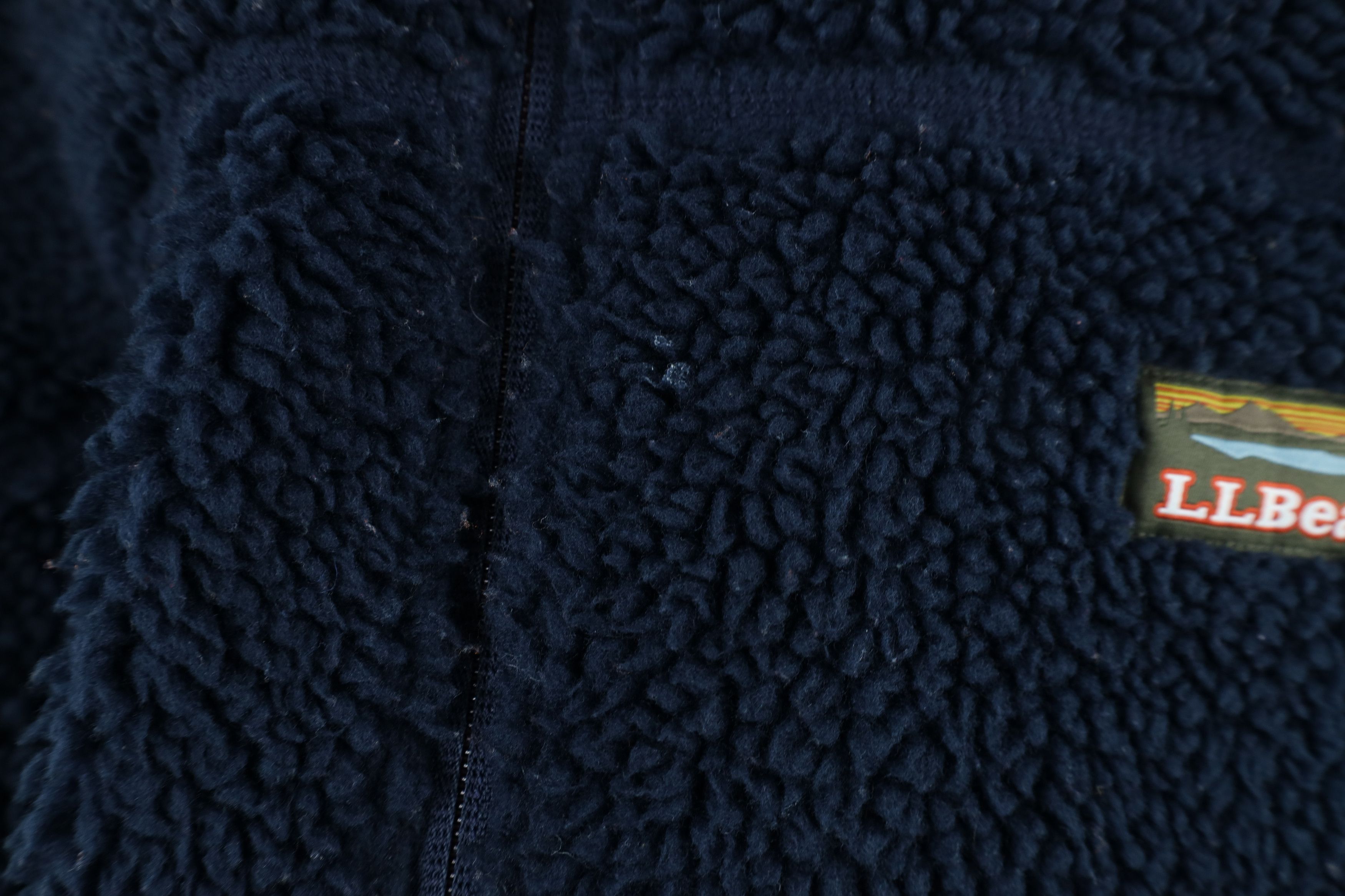 L.L. Bean Vintage LL Bean Deep Pile Fleece Full Zip Vest jacket Blue Size US XL / EU 56 / 4 - 11 Thumbnail