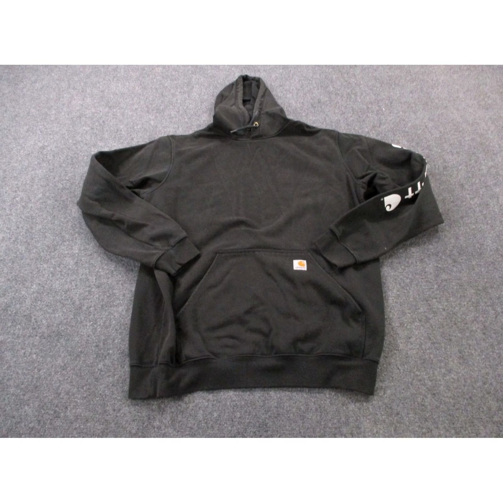 Carhartt Carhartt Hoodie Sweatshirt Mens XL Black Pullover Loose Fit Logo Hooded Pockets Thermal Shirt Category: Hoodie Size US XL / EU 56 / 4 - 2 Thumbnail
