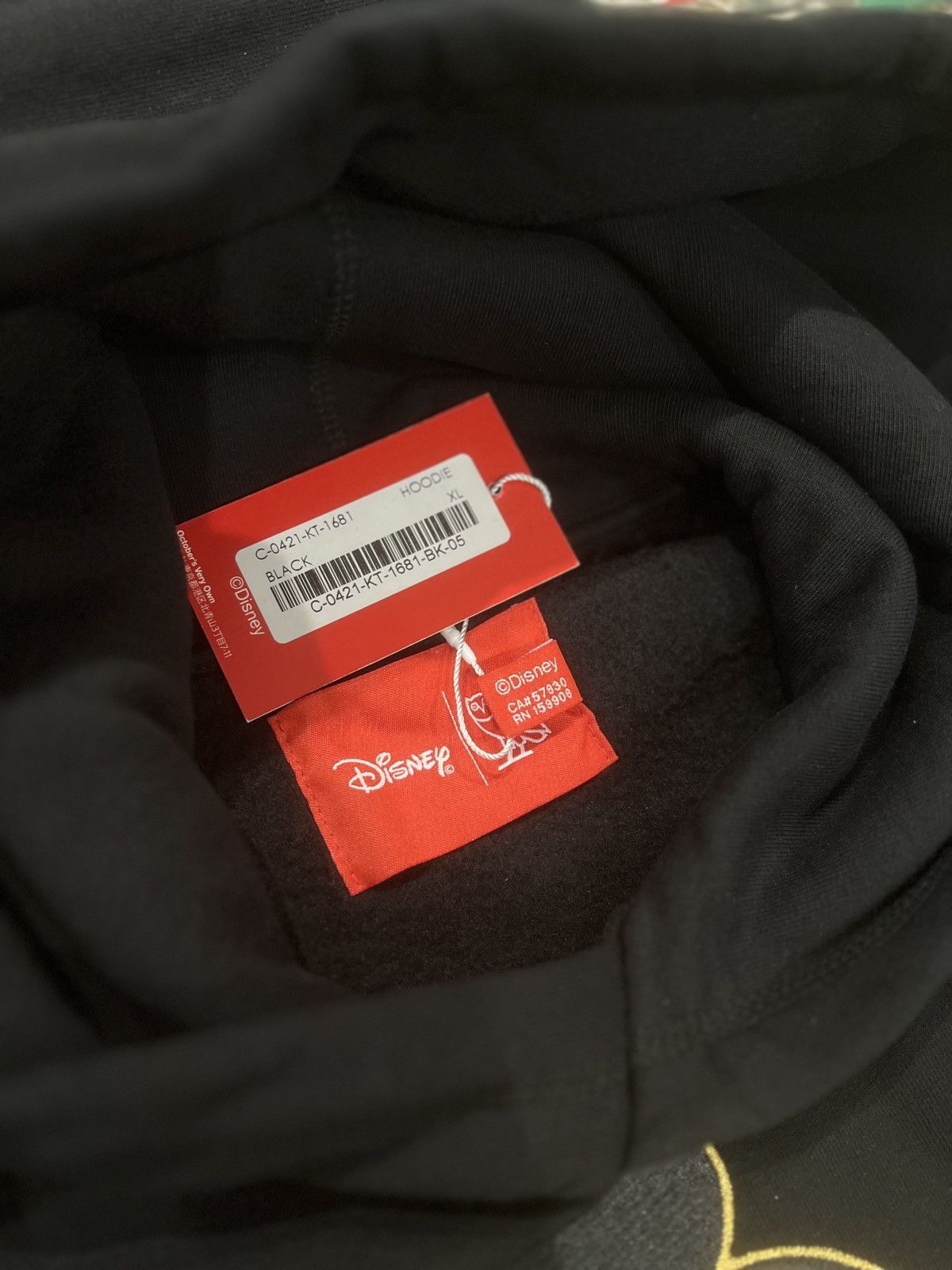 October's Very Own OVO x Disney OG Mickey Hoodie Black Size: XL Size US XL / EU 56 / 4 - 8 Thumbnail