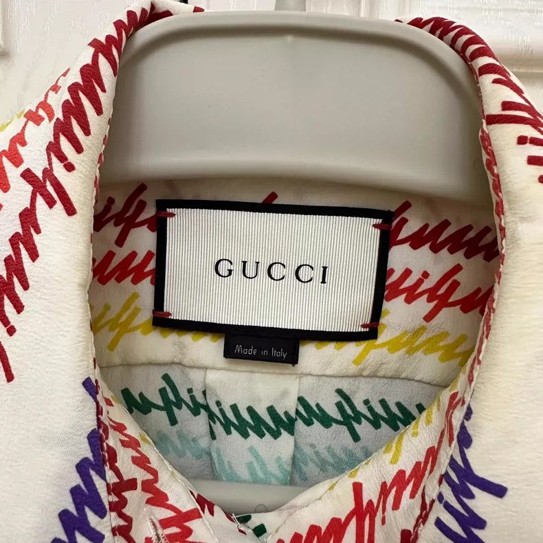 Gucci Mulberry silk shirt 2504-Nextarrow