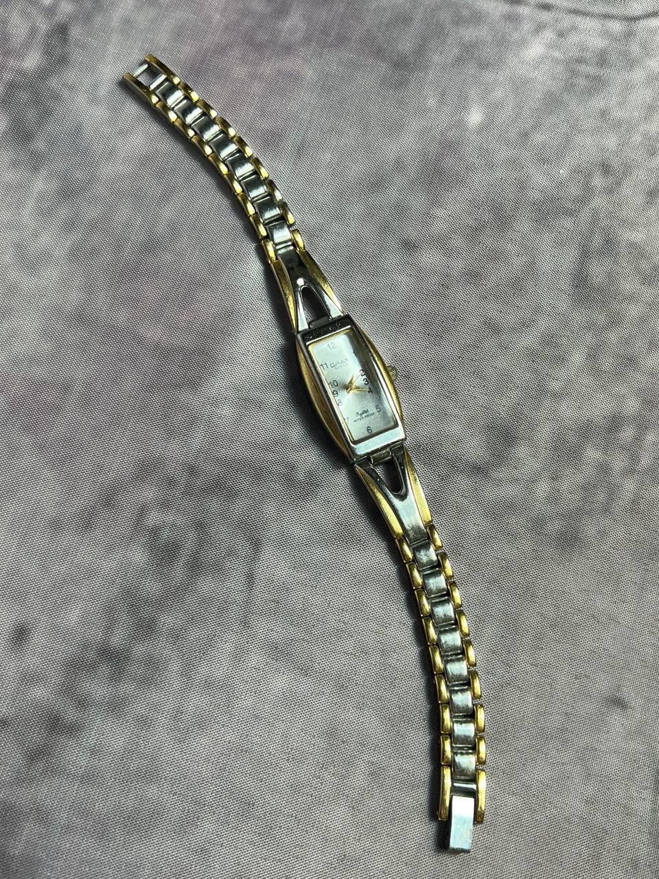 Vintage Vintage Omax Japanese Style Silver/Gold Bracelet Watch Size ONE SIZE - 4 Thumbnail