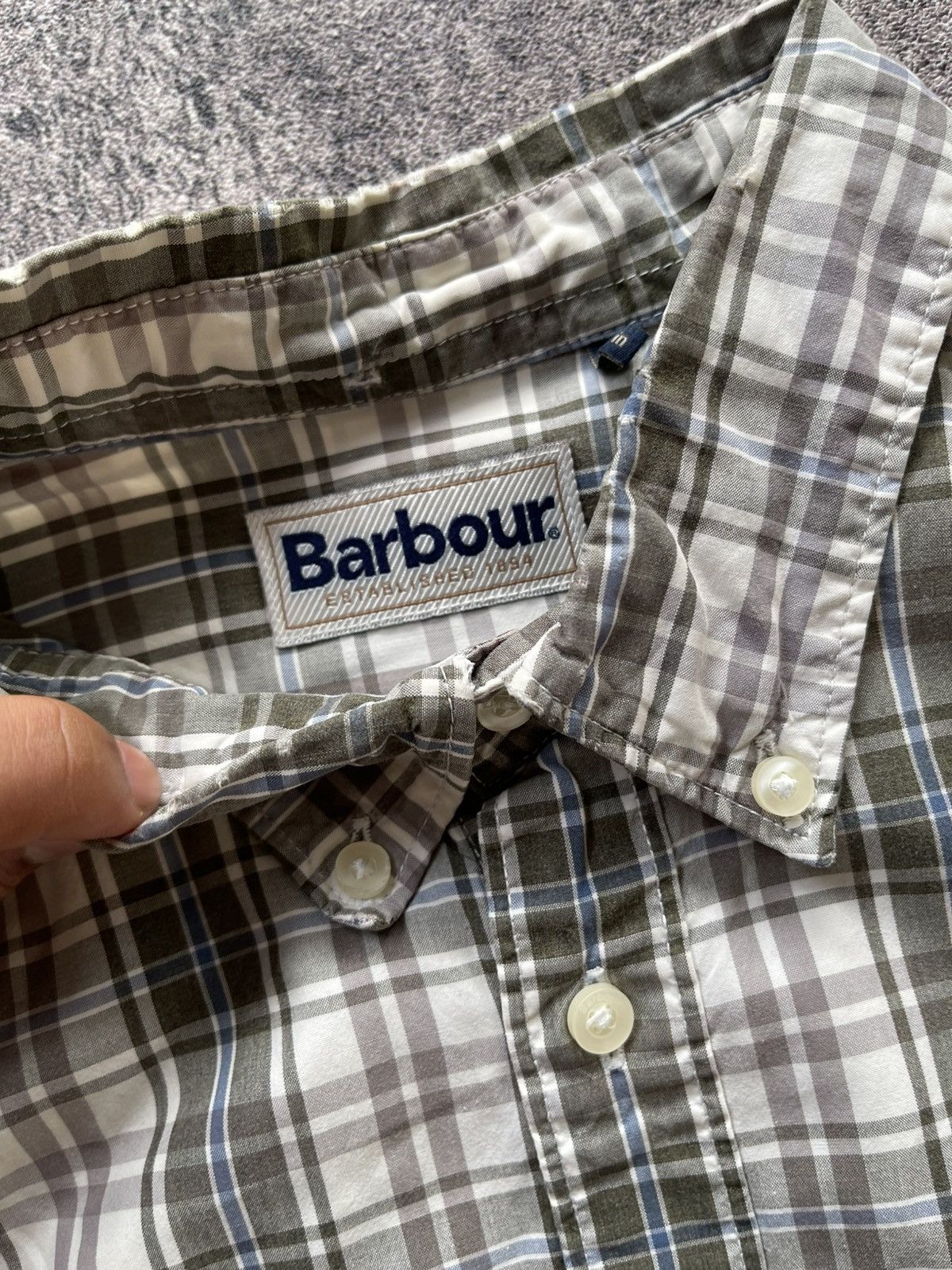 Japanese Brand BARBOUR PLAID LONG SHIRT Size US L / EU 52-54 / 3 - 5 Thumbnail