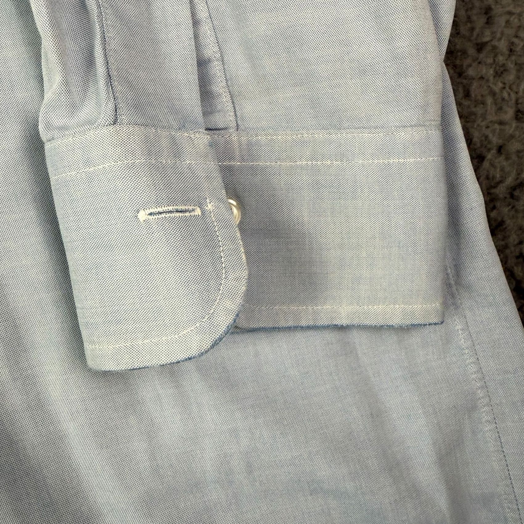 Brooks Brothers VINTAGE Brooks Brothers Makers Button Down Shirt Mens 18-3 Blue USA Made 80s Size US XXL / EU 58 / 5 - 4 Thumbnail