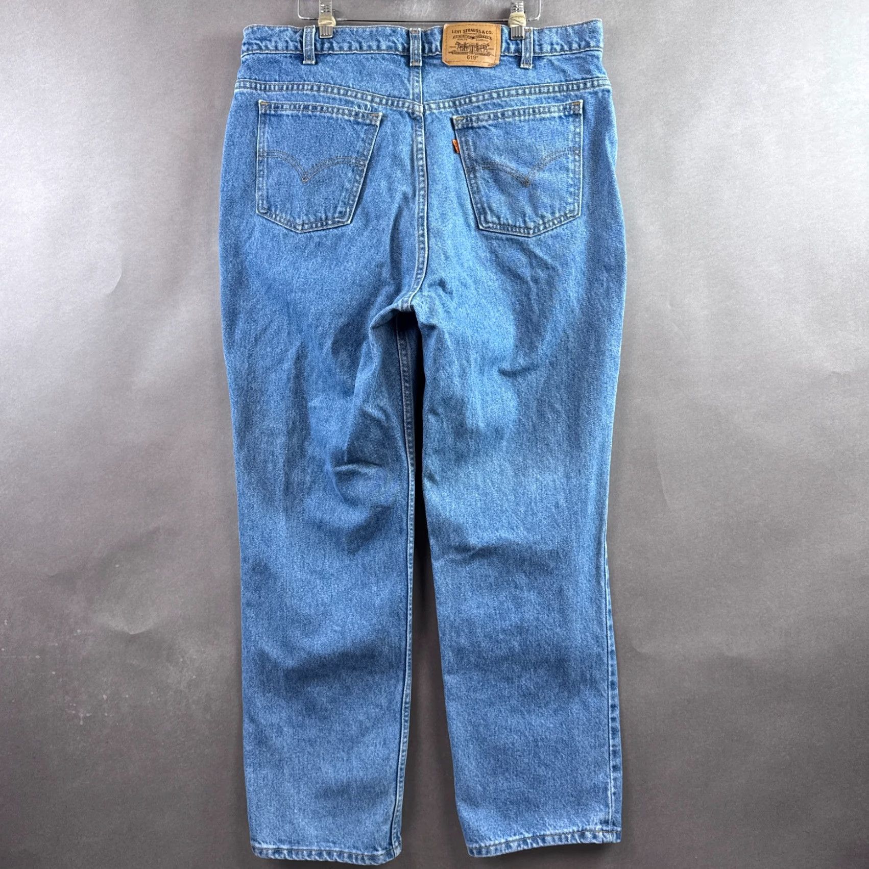 Levi's VINTAGE Levi's Jeans Mens 36x30 Blue 90s Orange Tab 619 Denim Pants Jeans Size US 38 / EU 54 - 4 Thumbnail