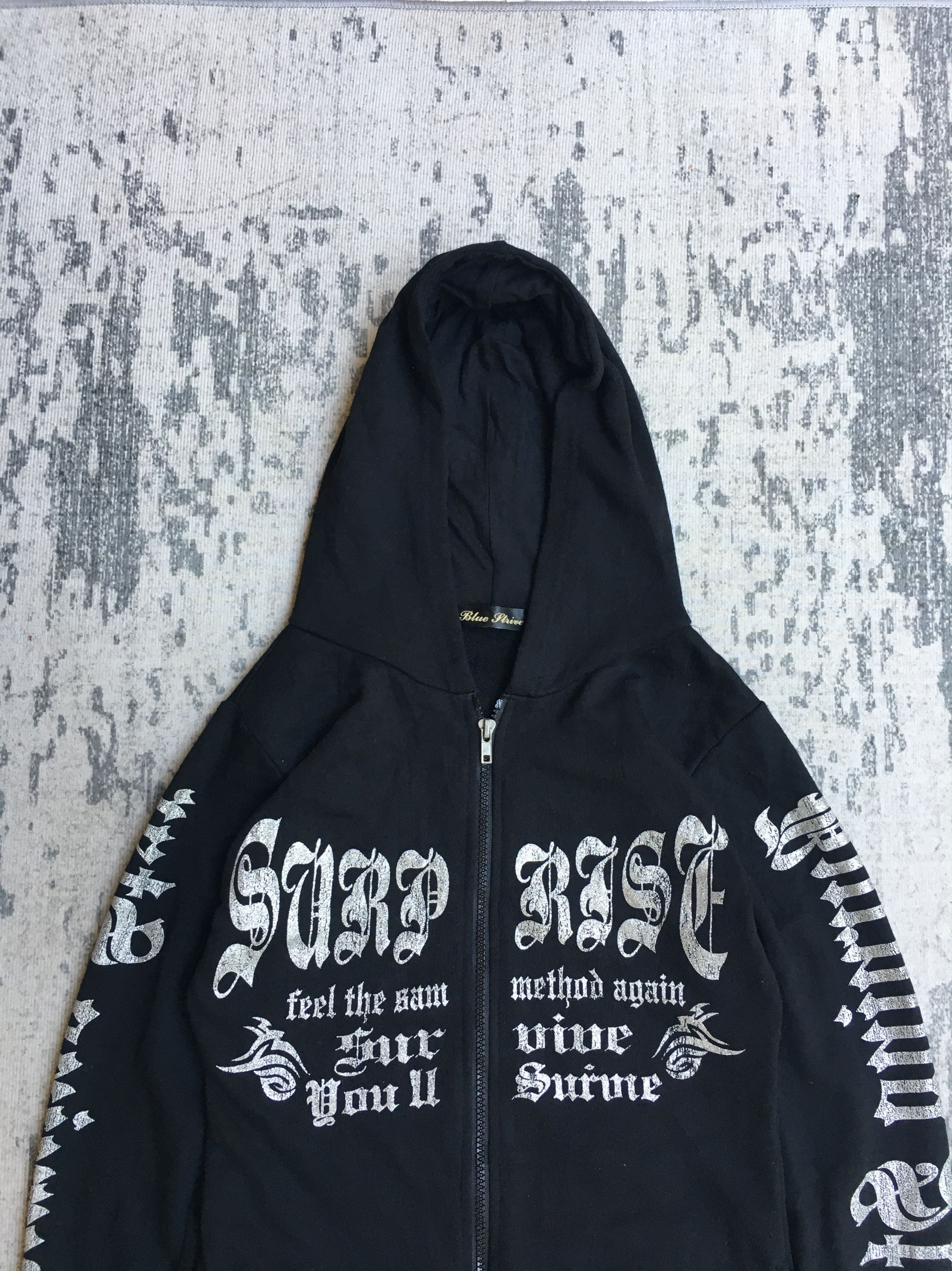 If Six Was Nine Japanese Blue Stripe Wings Skull Poem Riot Size US M / EU 48-50 / 2 - 2 Thumbnail