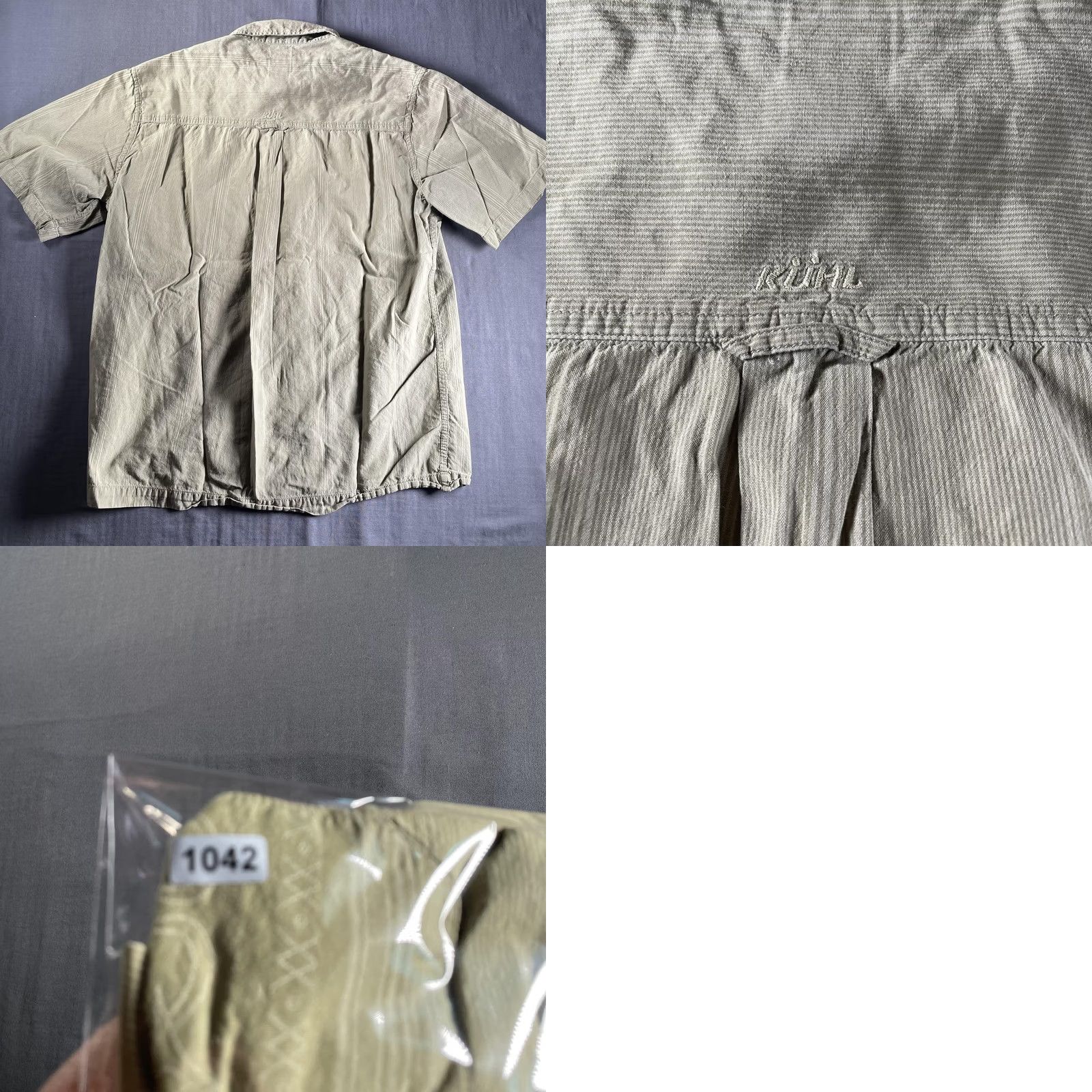 Vintage KÜHL Shirt Mens Large Short Sleeve Embroidered Button-Up Hiking Organic Cotton Green Flagship Classic Outdoor Shirt Size US L / EU 52-54 / 3 - 8 Thumbnail