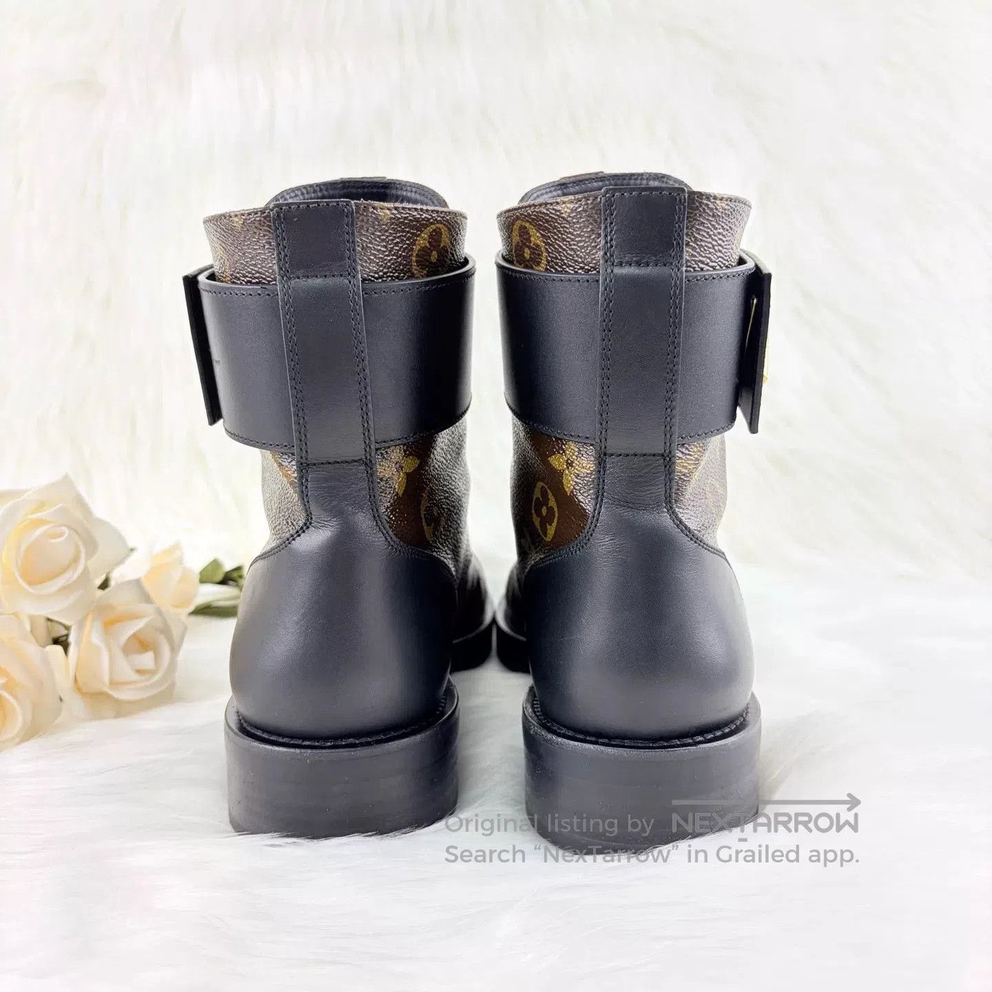 Louis Vuitton LV Monogram Martin Boots. Size US 8 / IT 38 - 3 Thumbnail