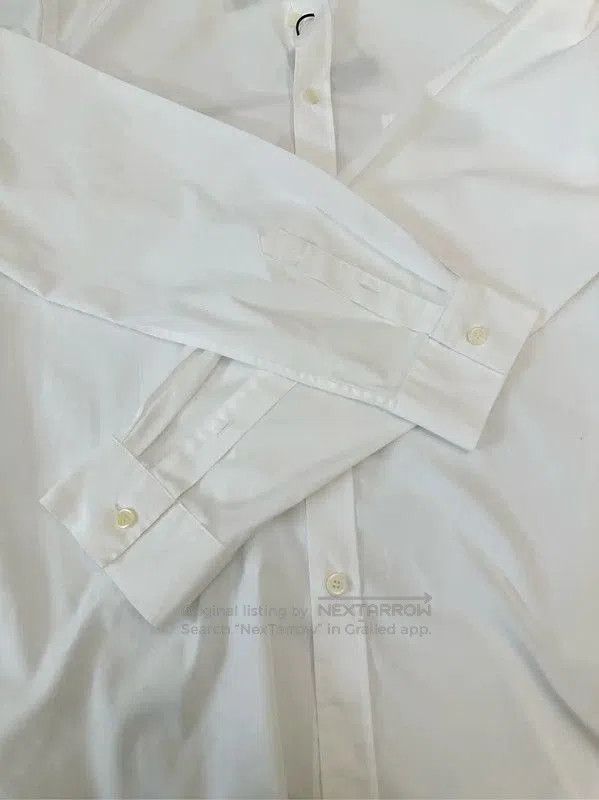 Burberry Burberry White Cotton Logo Long Sleeve Shirt. Size US XL / EU 56 / 4 - 6 Thumbnail
