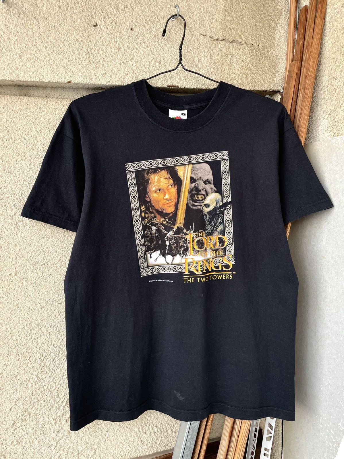 Vintage Vintage 00s Lord Of The Rings Two Towers Movie Promo T-Shirt Size US M / EU 48-50 / 2 - 10 Thumbnail