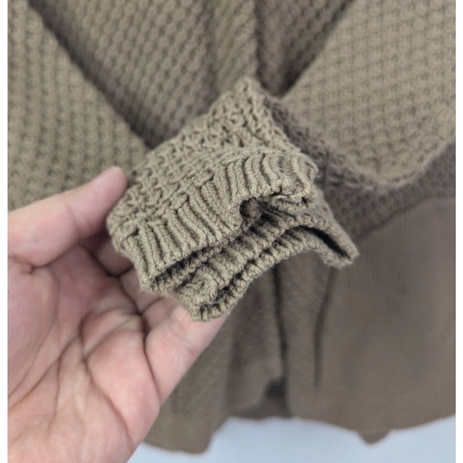 Anthropologie VINTAGE Anthropologie Sparrow Brown Snap Cardigan Hoodie Sweater Women's XS Size XS / US 0-2 / IT 36-38 - 3 Thumbnail