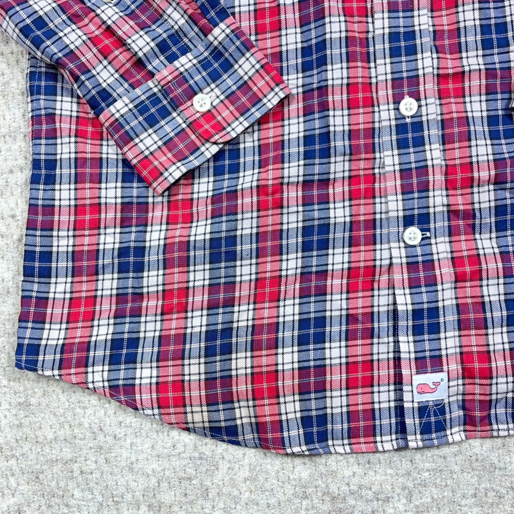 Vineyard Vines Vineyard Vines Murray Shirt Men M Red Blue Slim Fit Button-Up Plaid Long Sleeve Modern Preppy Size US M / EU 48-50 / 2 - 4 Thumbnail