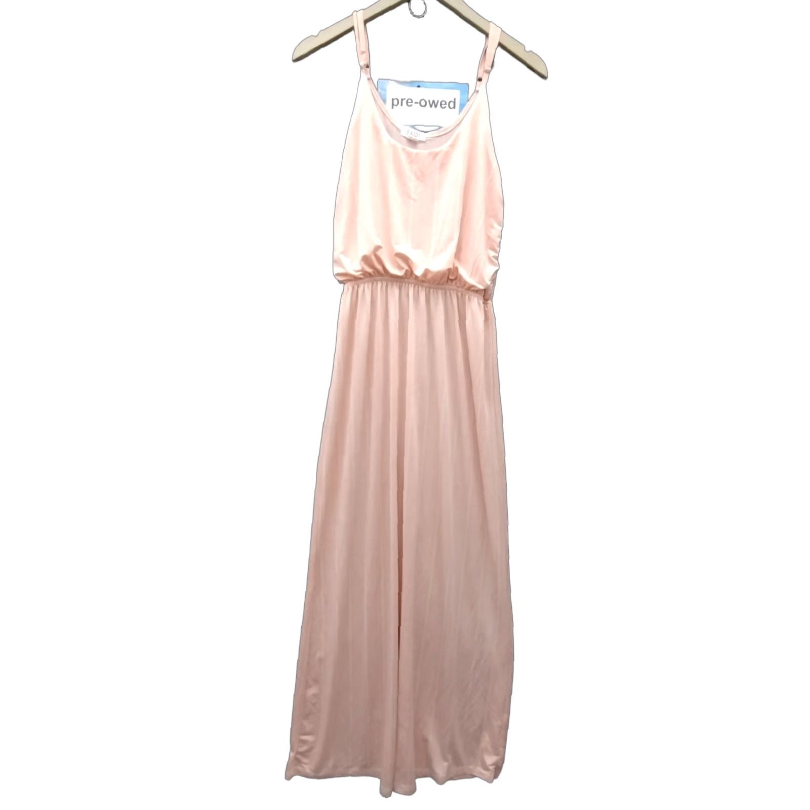 Vintage Exist Women's Jersey Sleeveless Maxi Dress L Peach/White Arrow Print Boho Dress Jersey Womens Maxi L Peach/White Arrow Print Boho Size L / US 10 / IT 46 - 1 Thumbnail
