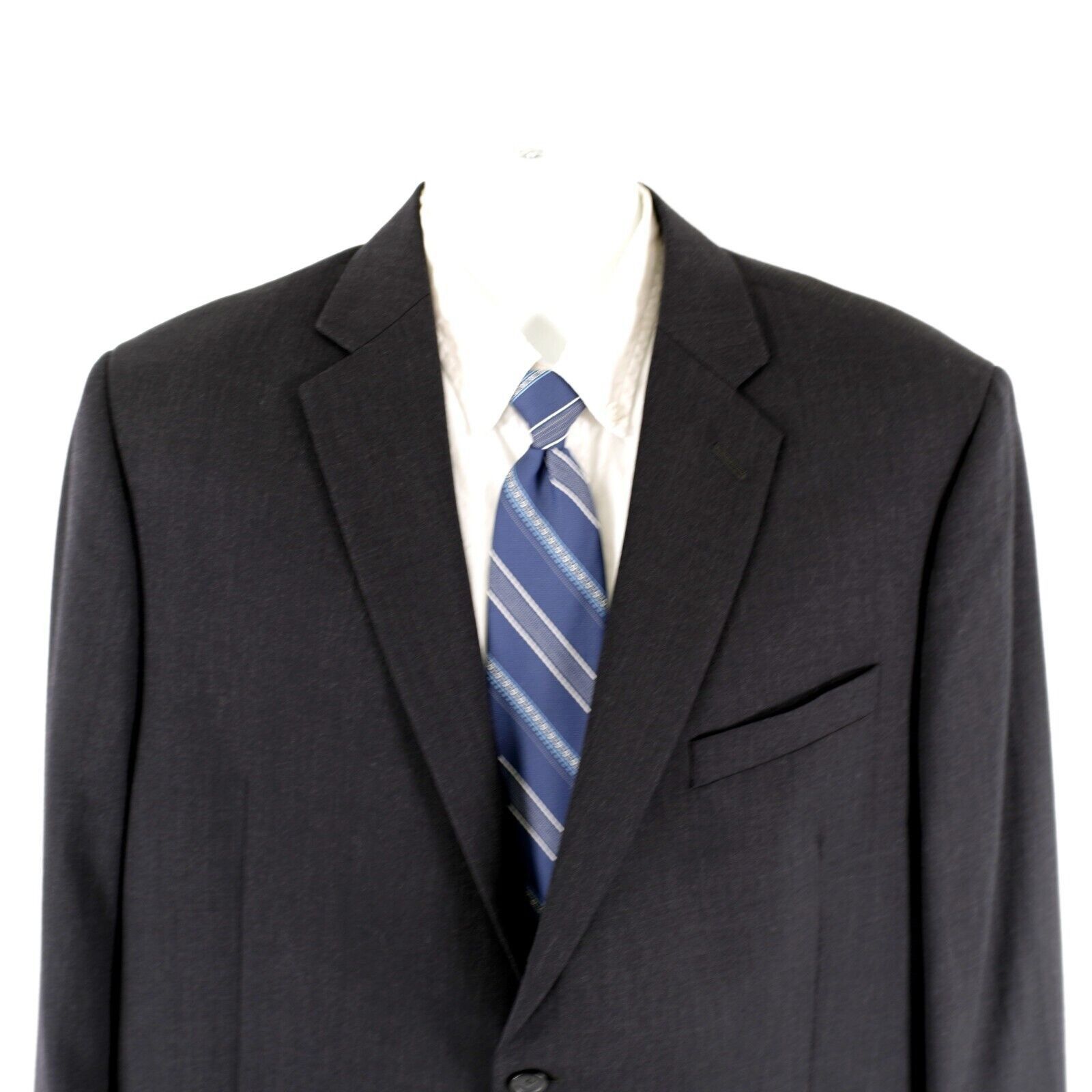 Joseph & Feiss Joseph & Feiss Executive Fit Wool Gray 2 Button Suit Jacket Size 46R - 1 Thumbnail