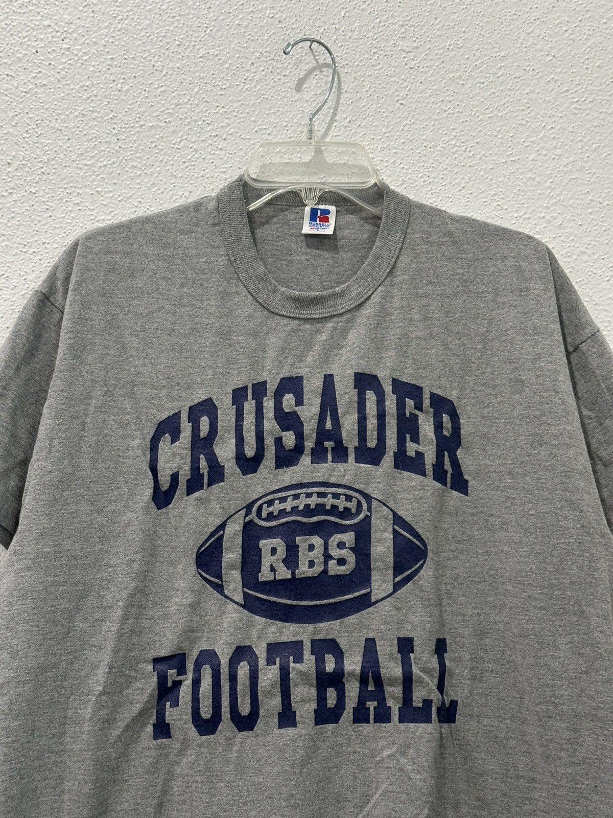 Russell Athletic Vintage 90s Russell Athletic NuBlend Crusader Football Tee L Size US L / EU 52-54 / 3 - 2 Thumbnail