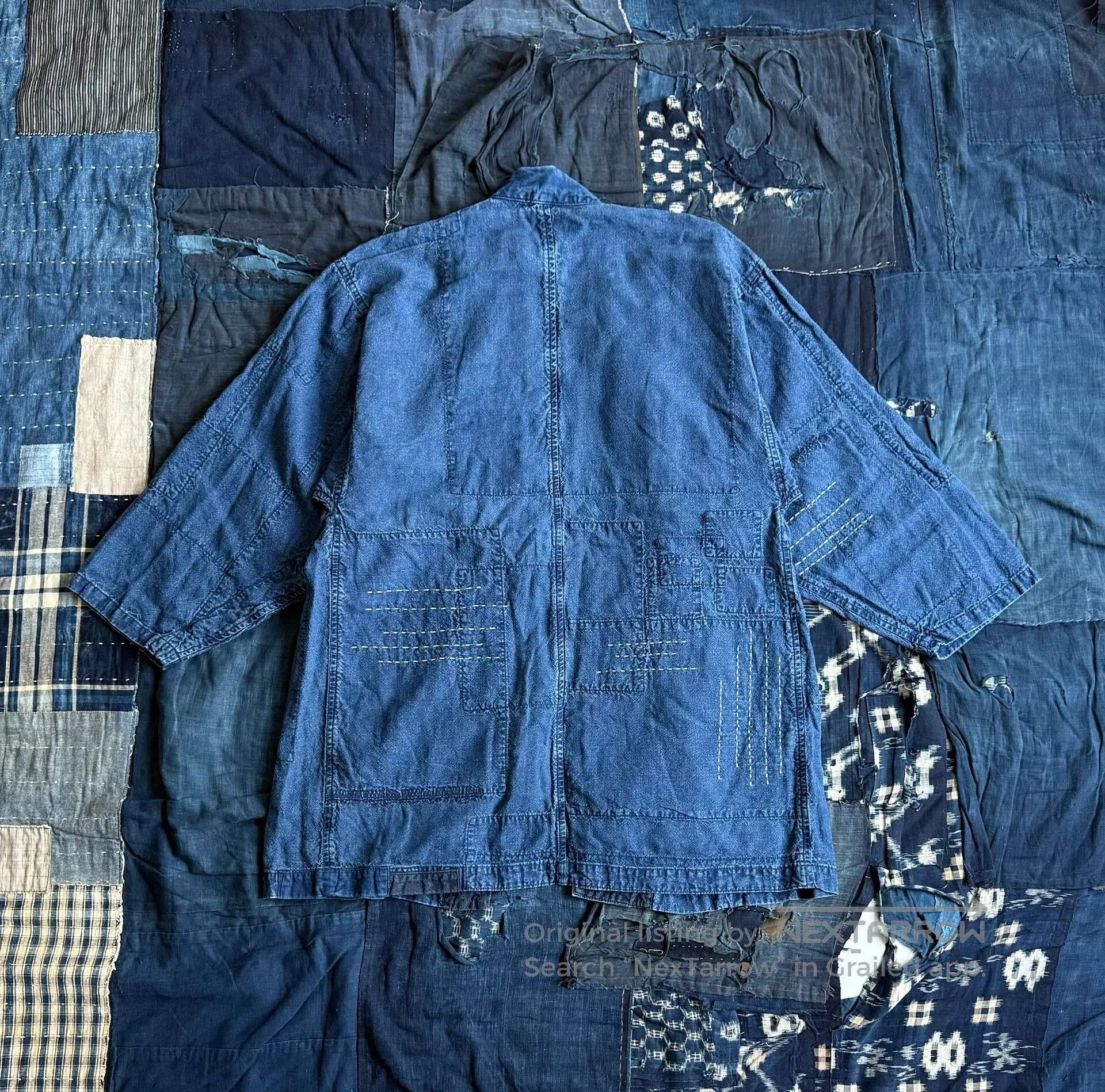 Blue Blue Japan Blue Blue Japan Indigo Dyed Robe Coat. Size US M / EU 48-50 / 2 - 3 Thumbnail