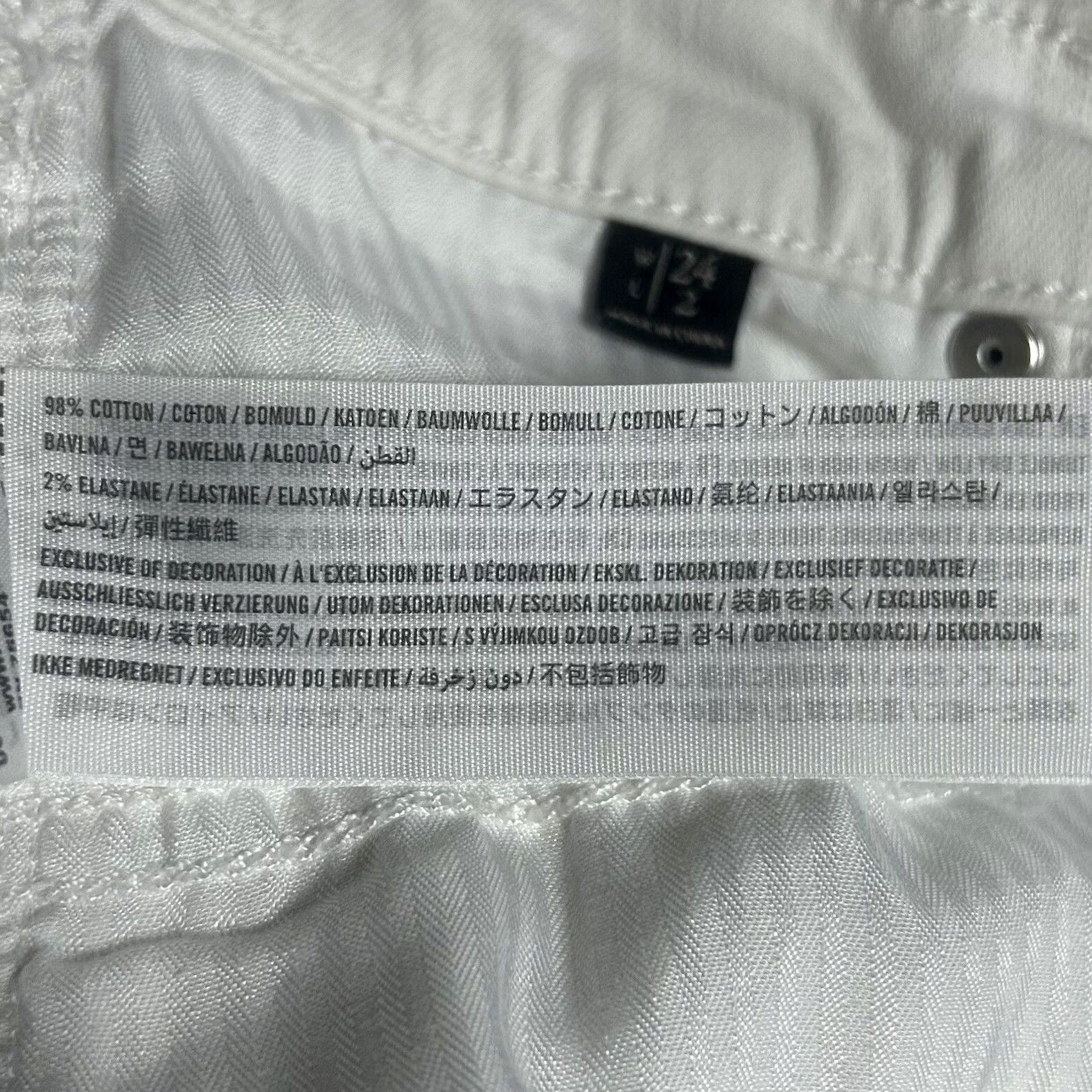 Abercrombie & Fitch Abercrombie & Fitch White Denim Shorts Size 24 A&F Stretch Mid Rise Cut-Off Womens Jeans Short Shorts Women White Denim Shorts 24 Mens? No, Womens Size 42" / US 20 - 5 Thumbnail