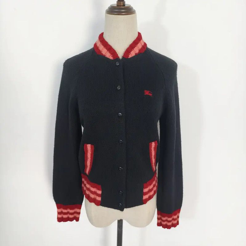 Burberry Burberry Black Wool Long Sleeve Cardigan Size M / US 6-8 / IT 42-44 - 1 Thumbnail