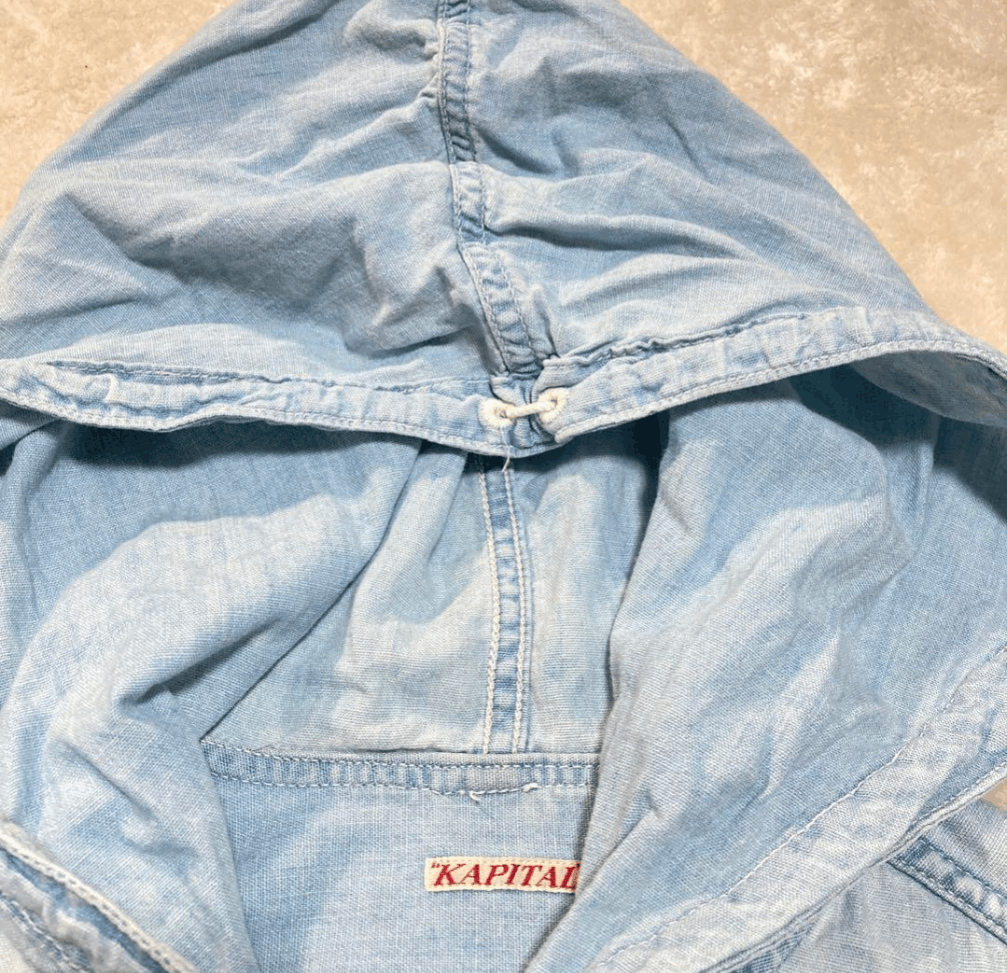 Kapital Capital Hoodie Shirt Chambray Size US L / EU 52-54 / 3 - 6 Thumbnail