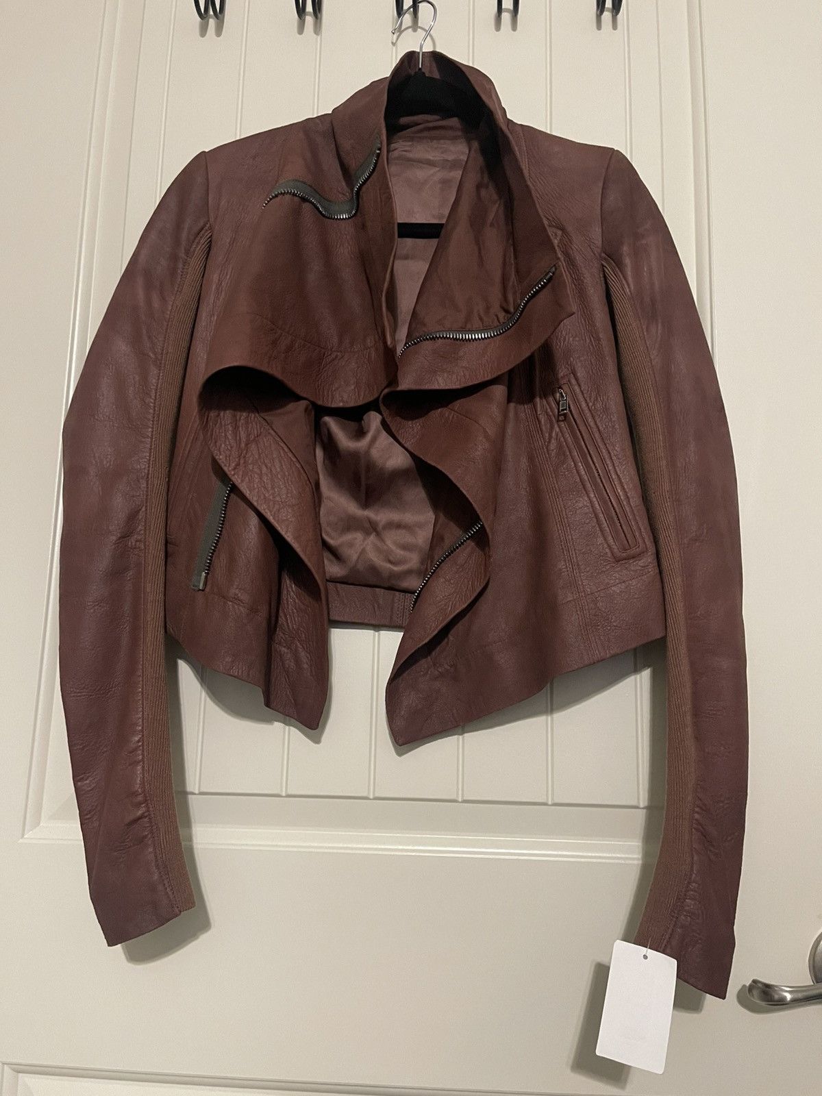 Rick Owens Women’s Rick Owens Leather Jacket Size XS / US 0-2 / IT 36-38 - 5 Thumbnail