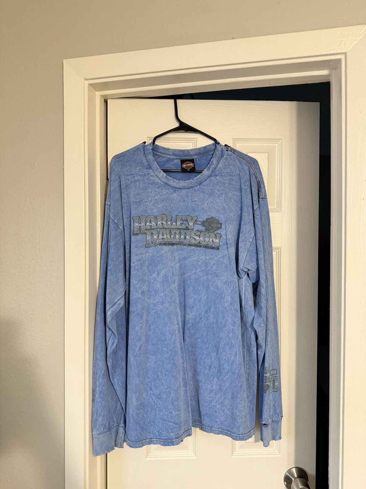 Harley Davidson × Vintage Harley Davidson Vintage Las Vegas Long Sleeve Size US XL / EU 56 / 4 - 4 Thumbnail