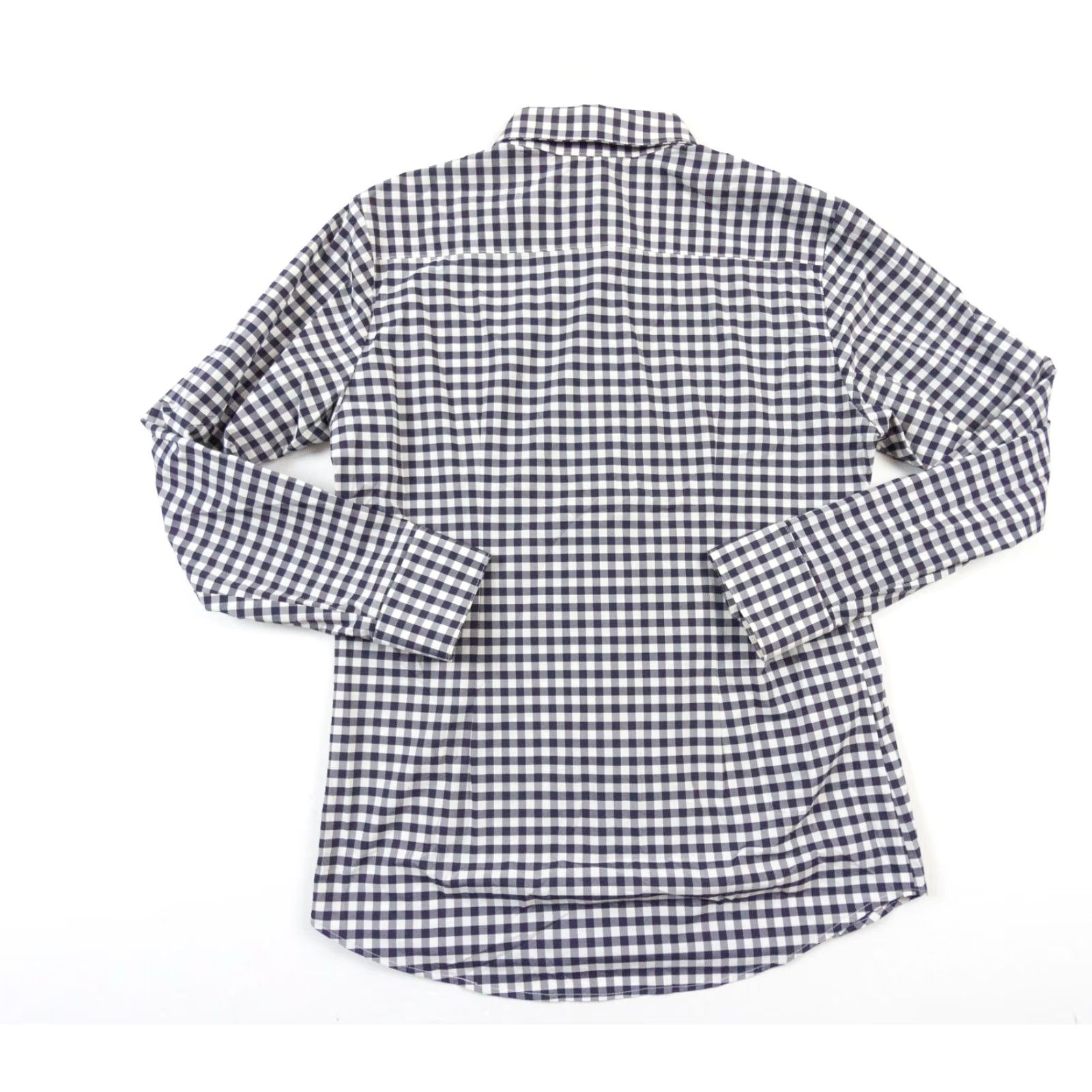 Mizzen+Main Mizzen + Main Shirt Mens Medium Blue Button Down Trim Fit Stretch Plaid Check Size US M / EU 48-50 / 2 - 4 Thumbnail