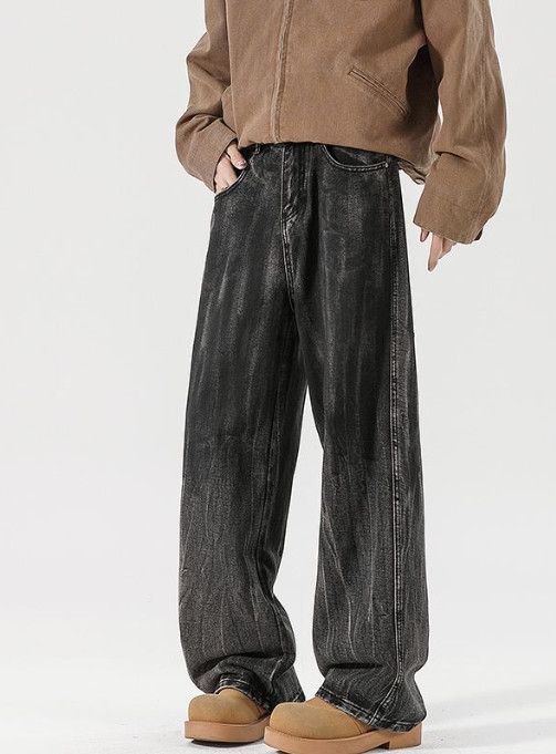 Japanese Brand American-style high-street men's tie-dye baggy jeans Size US 32 / EU 48 - 3 Thumbnail