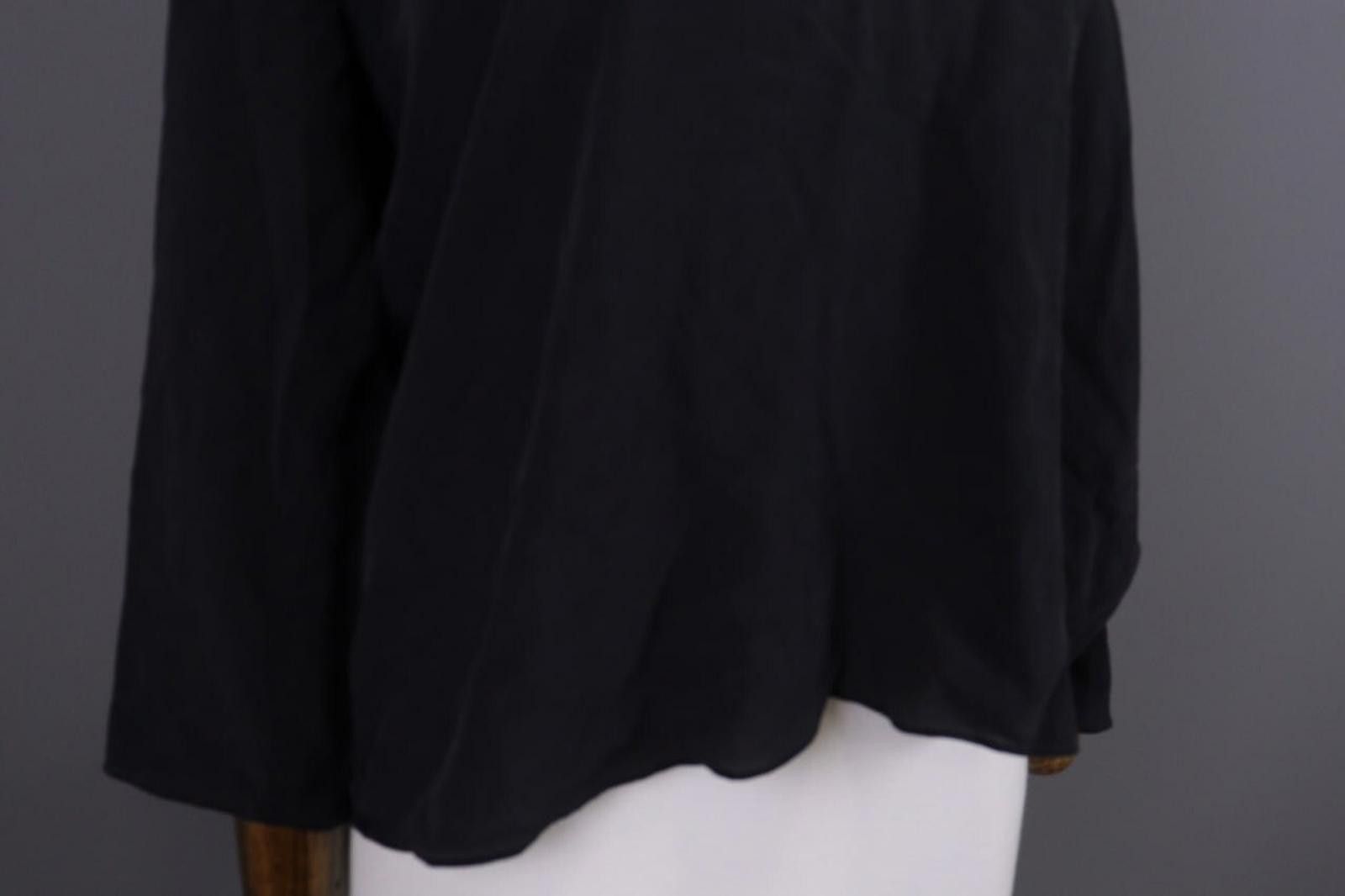 Wilkes Bashford BA&SH KENT Gray Silk Lightweight Lagelook Blouse Size 2 / M Size XS / US 0-2 / IT 36-38 - 7 Thumbnail