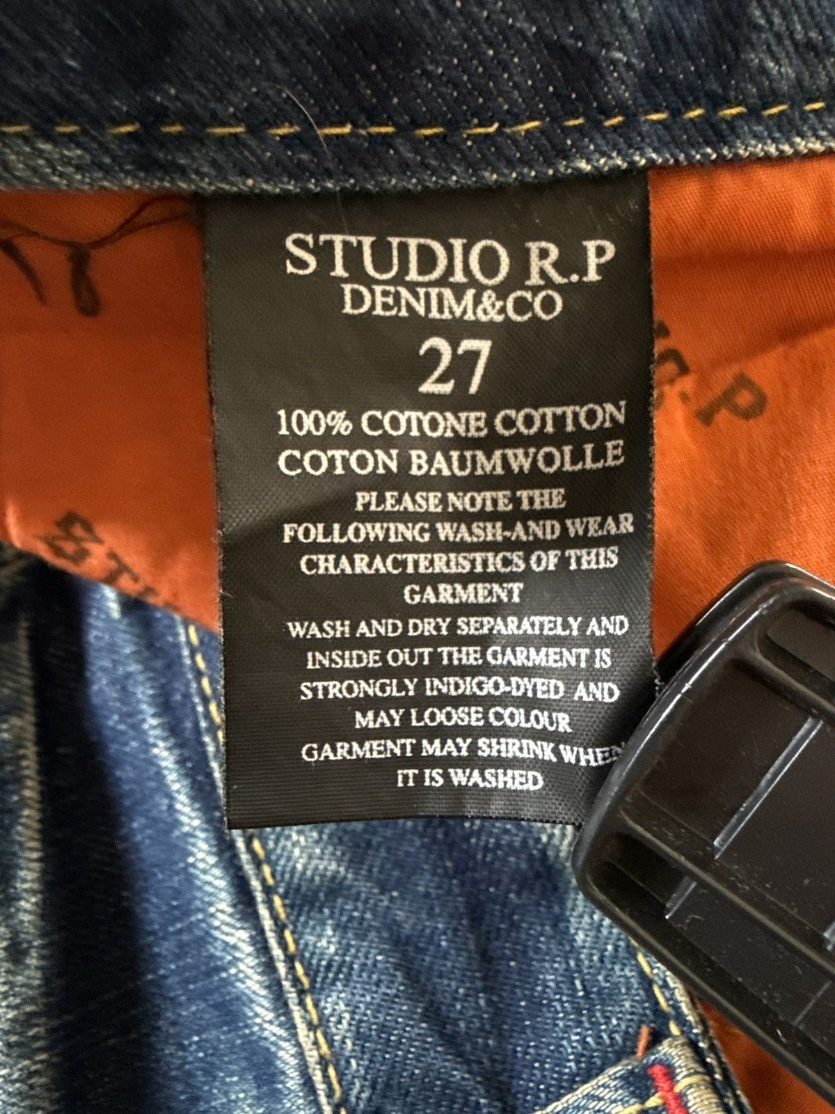 Hysteric Glamour Studio R.P Embroidered Bold Stitched Wide Flared Jeans Size US 28 / EU 44 - 24 Thumbnail