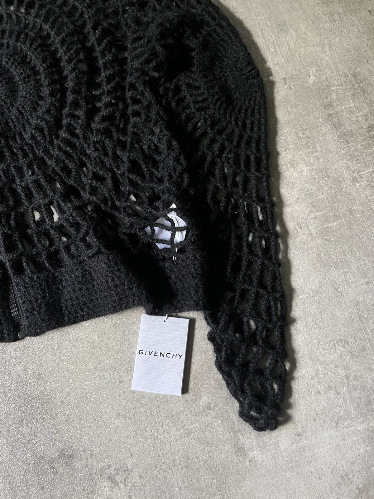 Givenchy Givenchy spider web wool zip hoodie rare Size US L / EU 52-54 / 3 - 2 Thumbnail