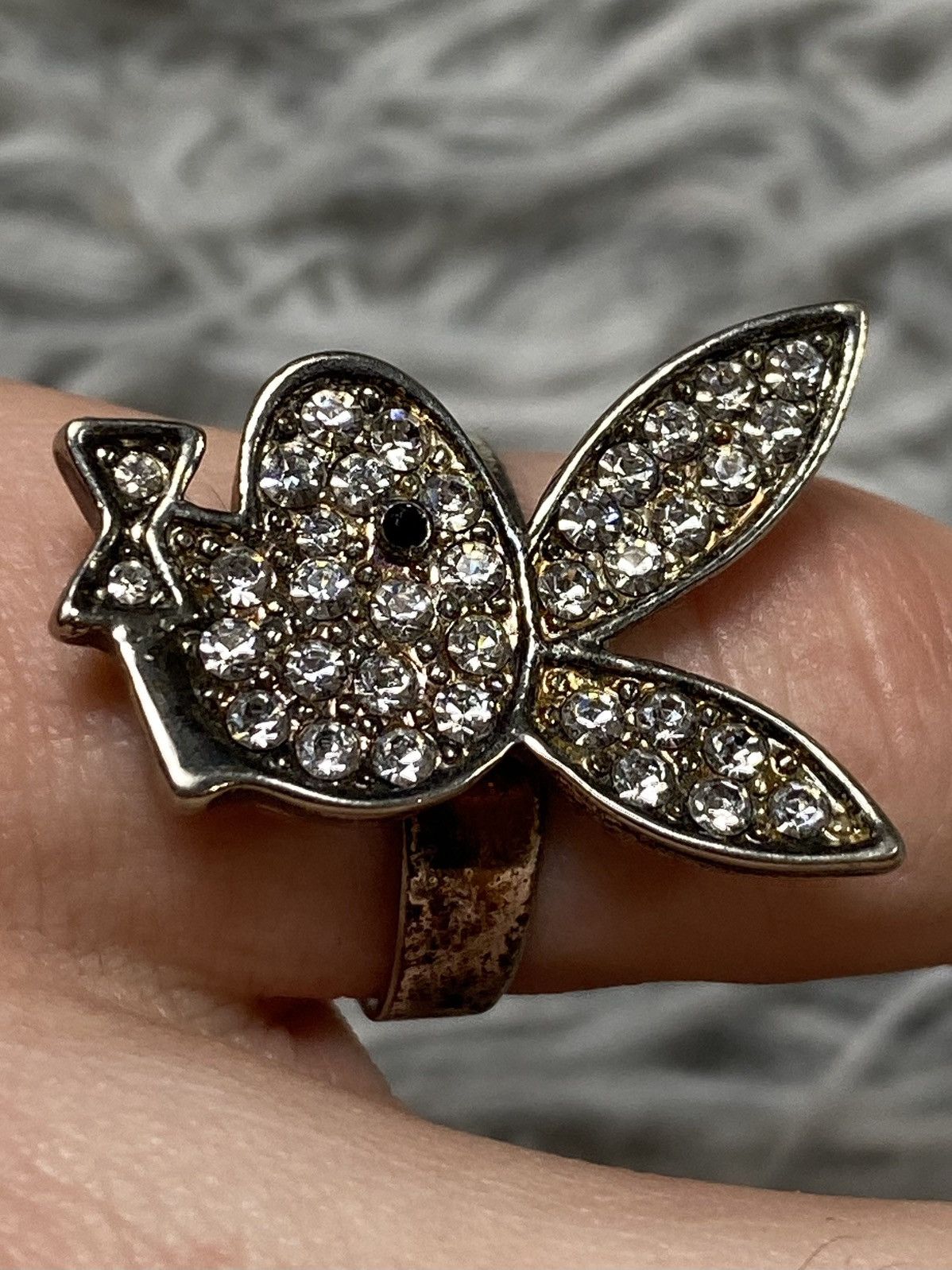 Japanese Brand × Jewelry × Vintage Vintage Playboy-Inspired Rhinestone Ring Adjustable Japan Size ONE SIZE - 5 Thumbnail