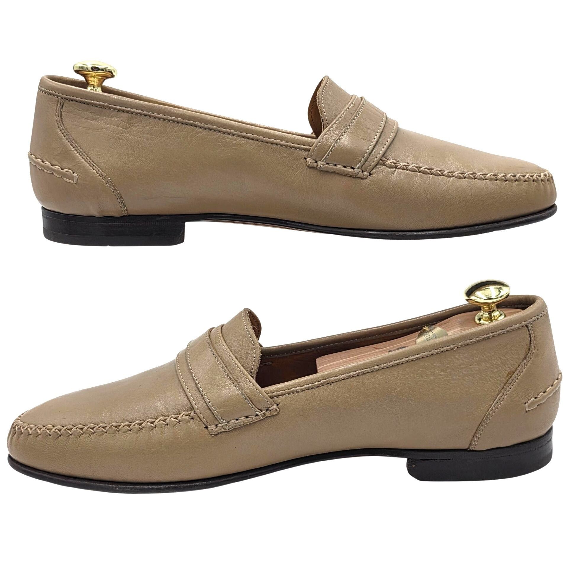 Bruno Magli NEW Vintage Bruno Magli Italy Tan Leather Dress Shoes Men 12 Size US 12 / EU 45 - 6 Thumbnail