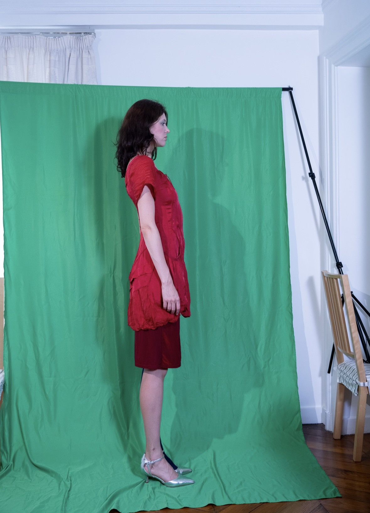 Marithe + Francois Girbaud marithe francois girbaud red silk dress Size S / US 4 / IT 40 - 3 Thumbnail