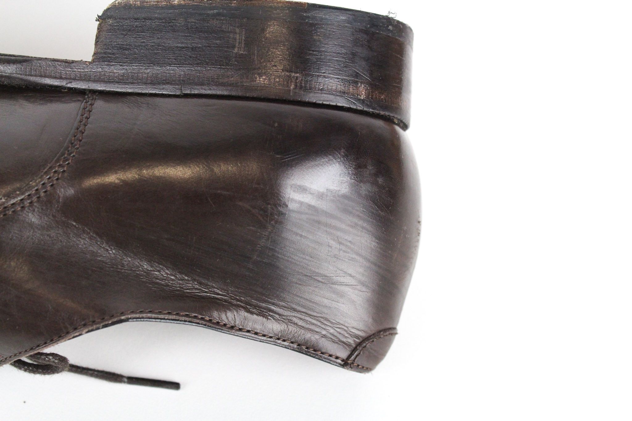 Suitsupply EU43.5 Dark Brown Leather Laced Low-Top 72824 Size US 10.5 / EU 43-44 - 12 Thumbnail