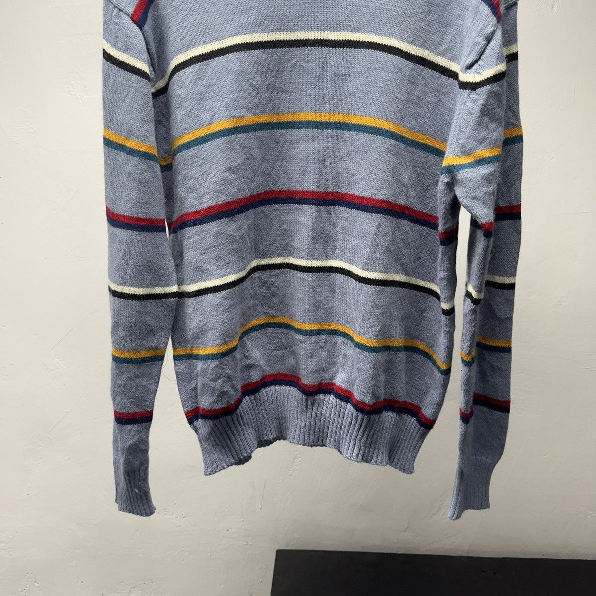 Vintage Vintage Striped Knit Sweater ERD ERL Grunge Skater Chrome Size US L / EU 52-54 / 3 - 4 Thumbnail