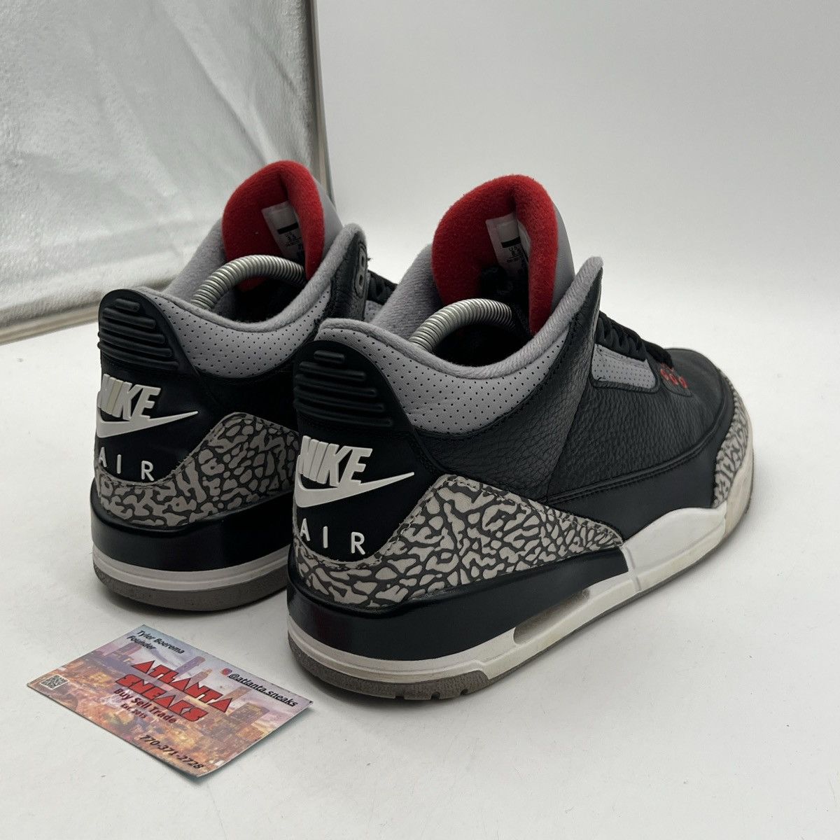 Jordan Brand Air Jordan 3 Black Cement Size US 8.5 / EU 41-42 - 5 Thumbnail