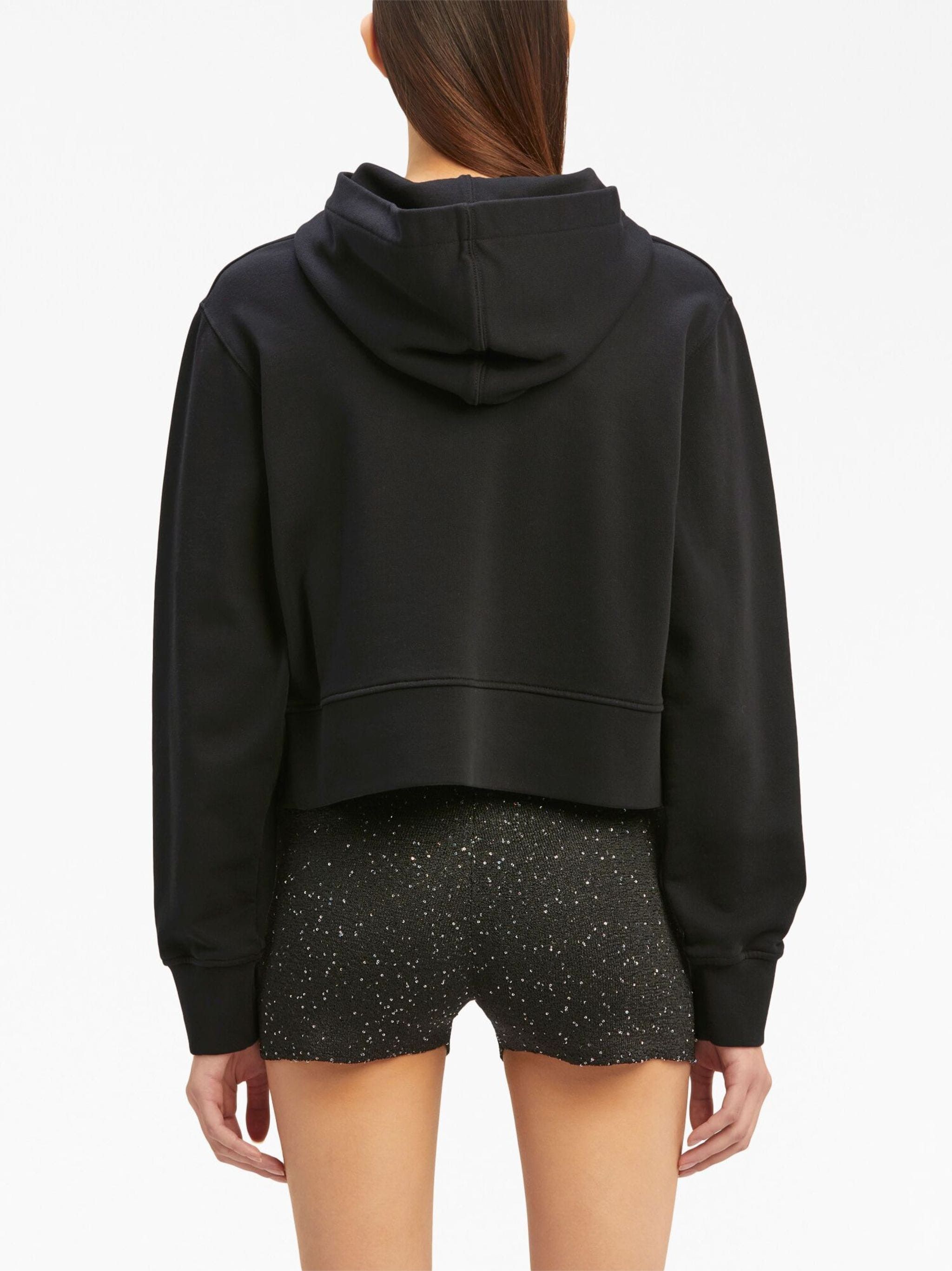 Palm Angels o1s22i1n0824 Embroidery Cropped Hoodie in Black Size M / US 6-8 / IT 42-44 - 5 Thumbnail