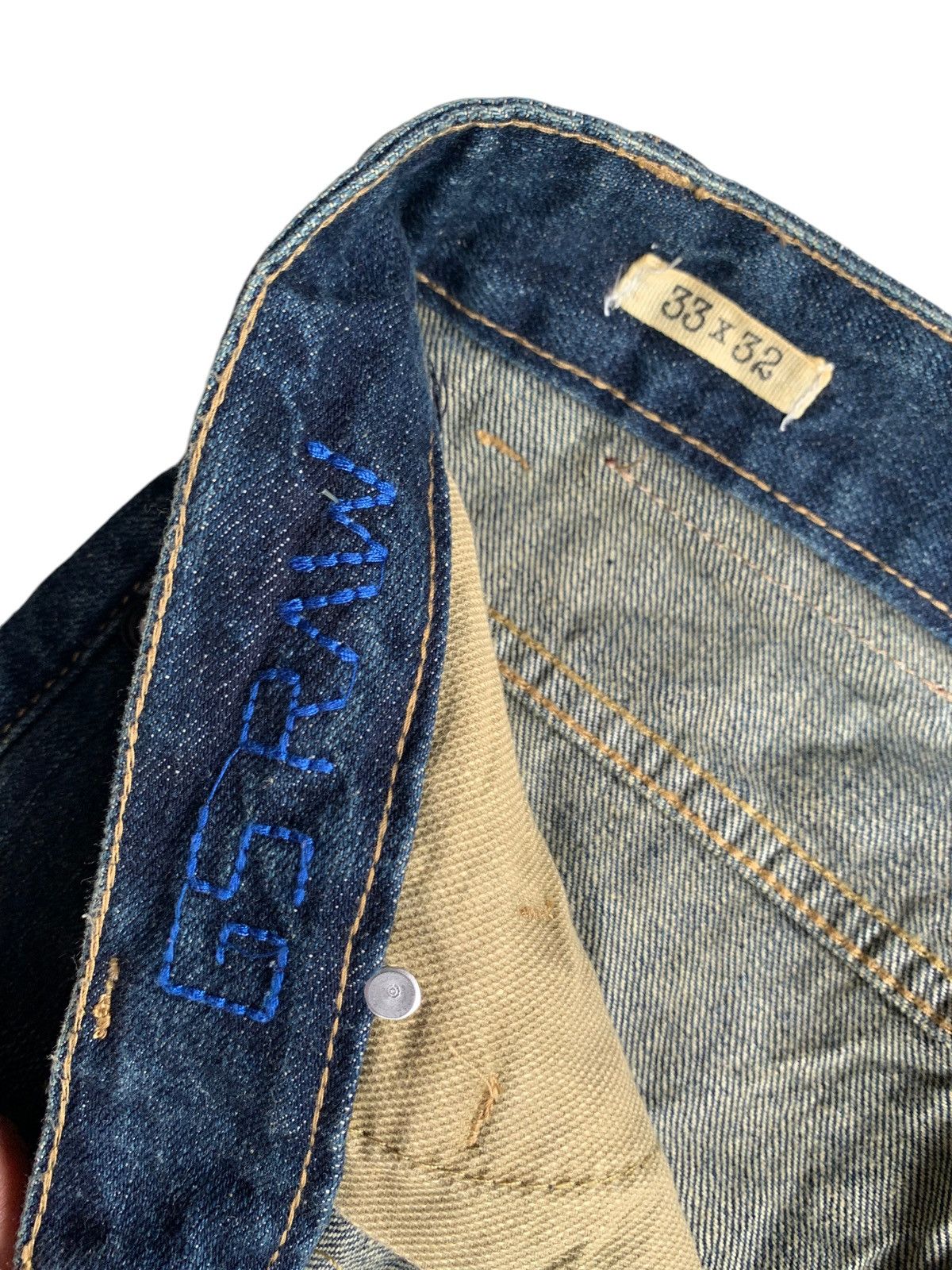 G-Star × Jean G-STAR RAW 3301 RARE DESIGN DISTRESSED DENIM Size US 33 - 16 Thumbnail