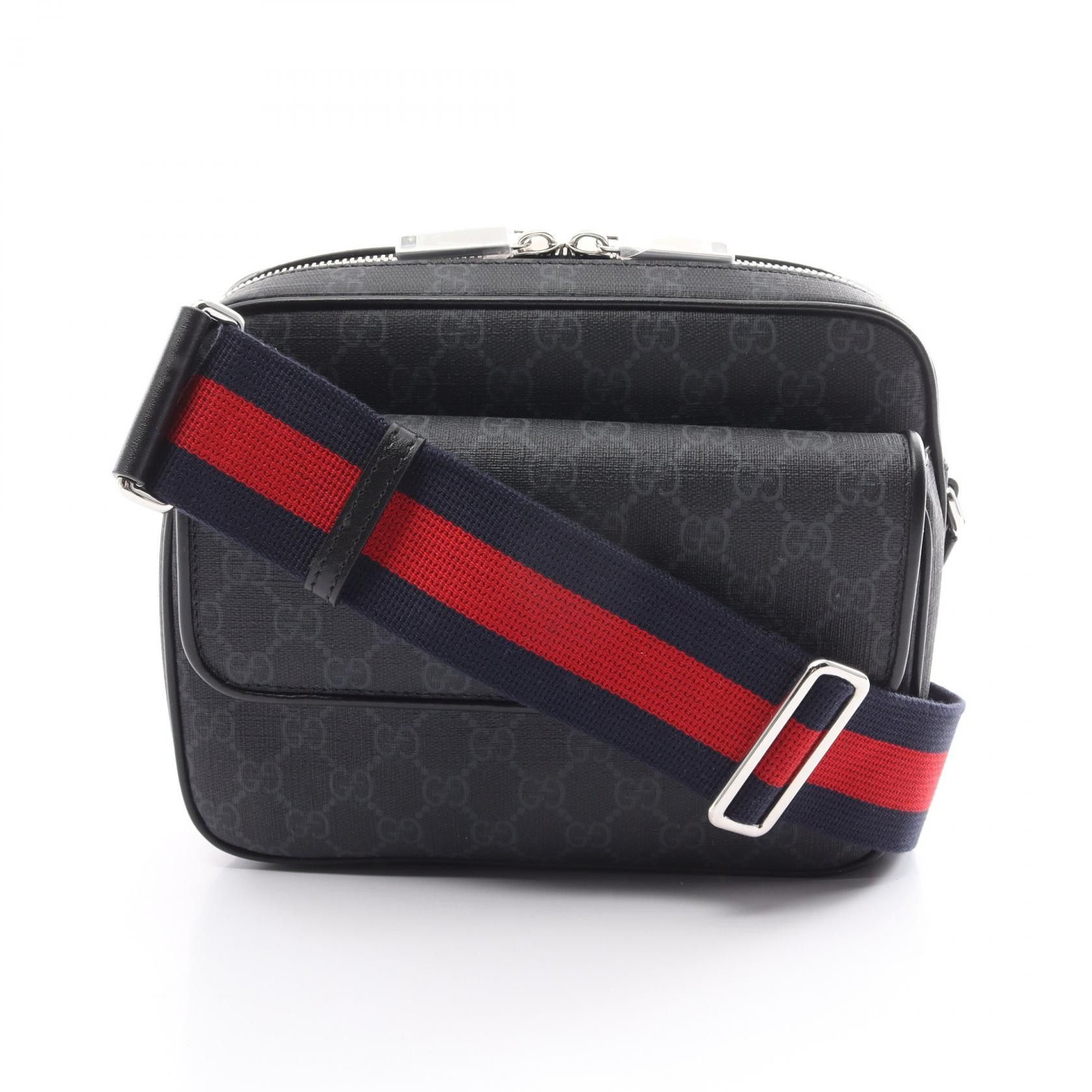 Gucci Gucci Gucci GG Supreme Small Crossbody Bag Black/Grey