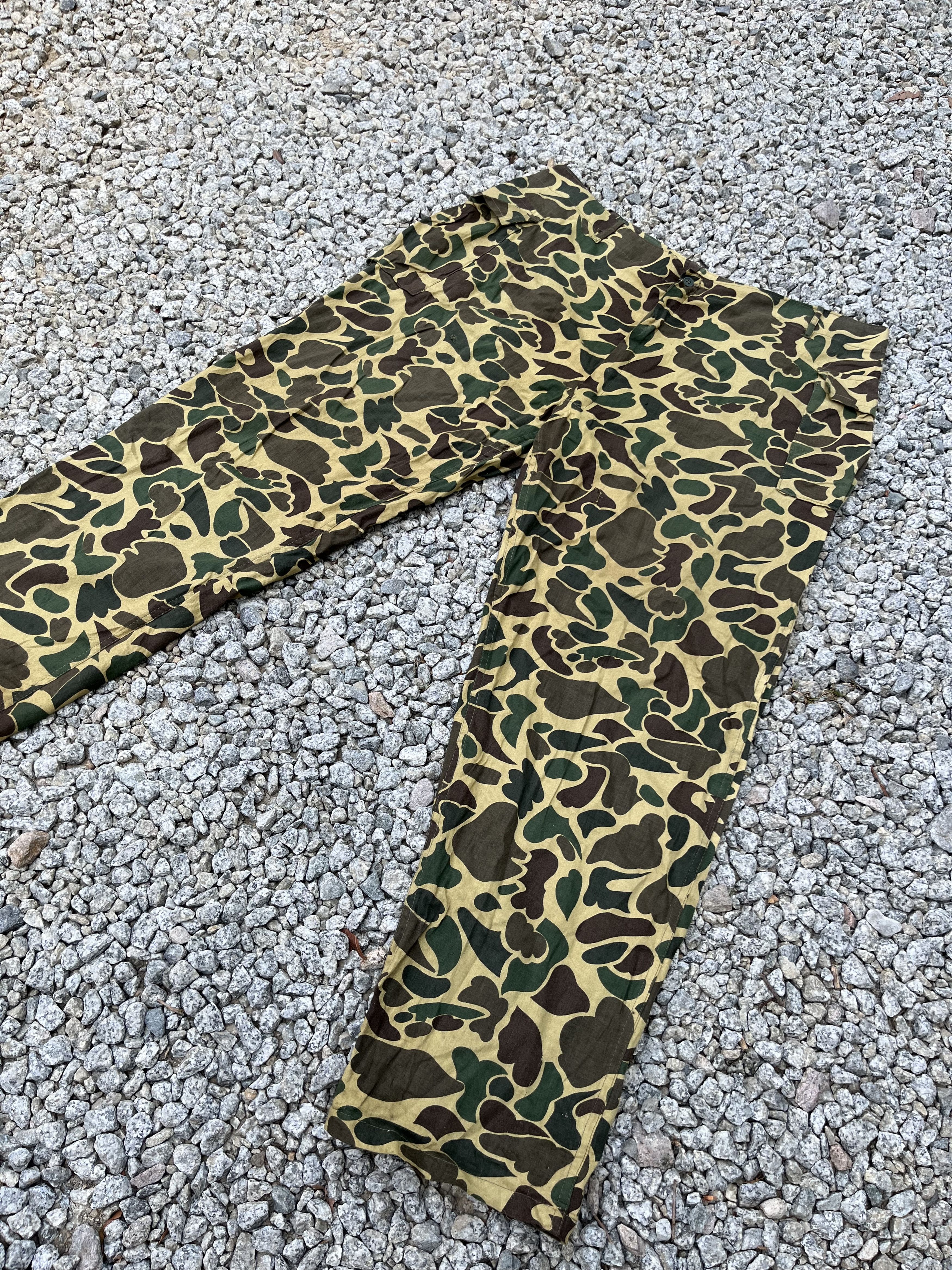 Japanese Brand × Vintage Vintage 80s Army Frog Skin Camouflage Military Style Size US 38 / EU 54 - 5 Thumbnail