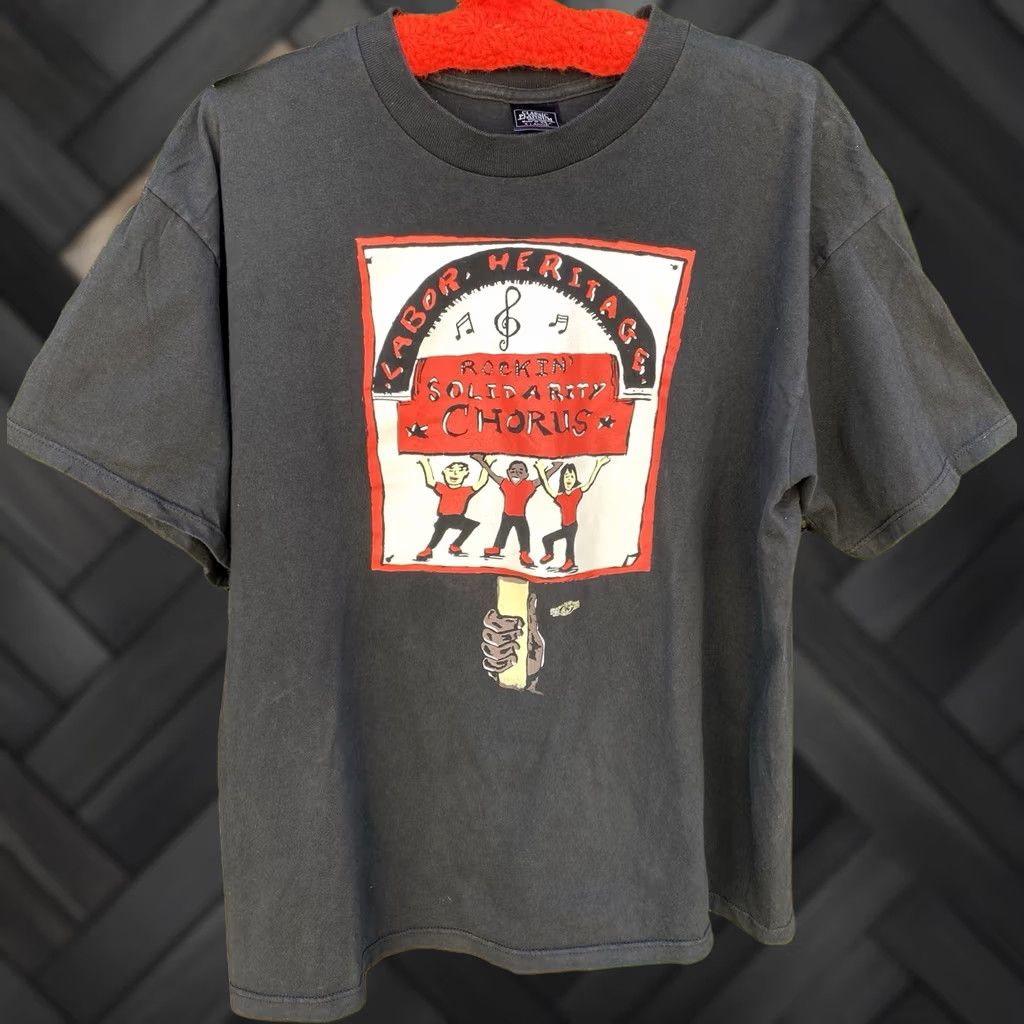 Vintage VINTAGE Classic Platinum Labor Heritage Tee Graphic Shirt Black XL Men Union Music Soli... Size US XL / EU 56 / 4 - 1 Thumbnail