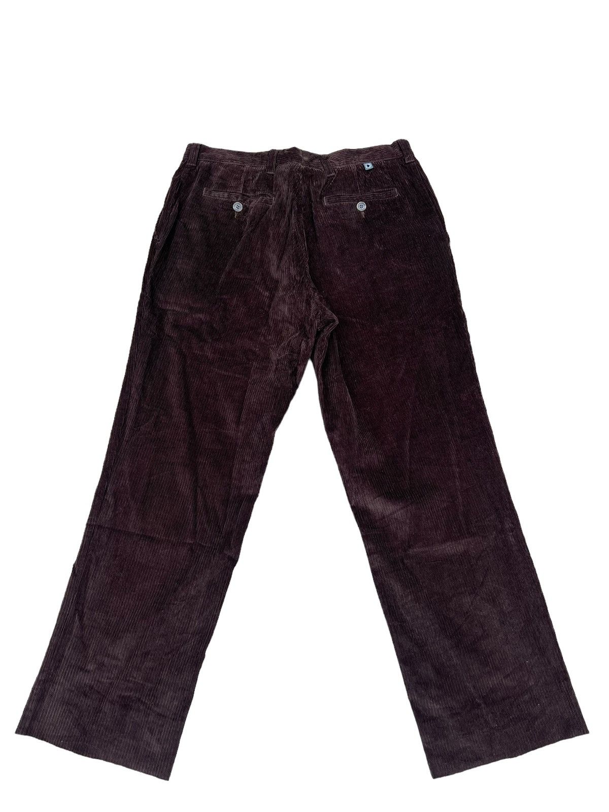 Pal Zileri Vintage 90s Pal Zileri Dark Brown Corduroy Trouser Pant Size US 34 / EU 50 - 2 Thumbnail